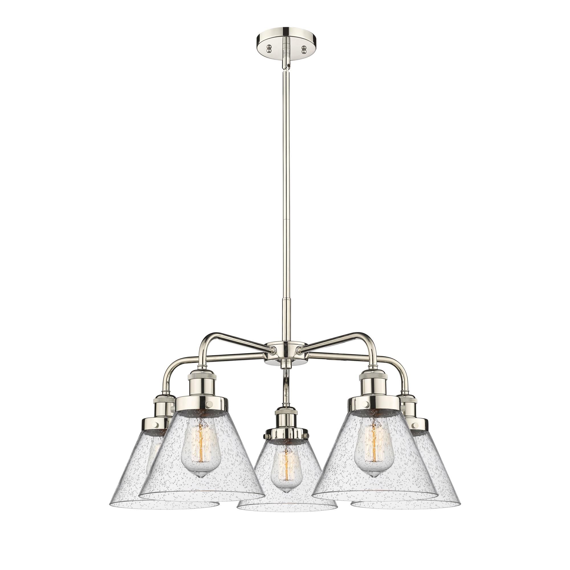 Bruno Marashlian Cone 25 Inch 5 Light Chandelier by Innovations Lighting
