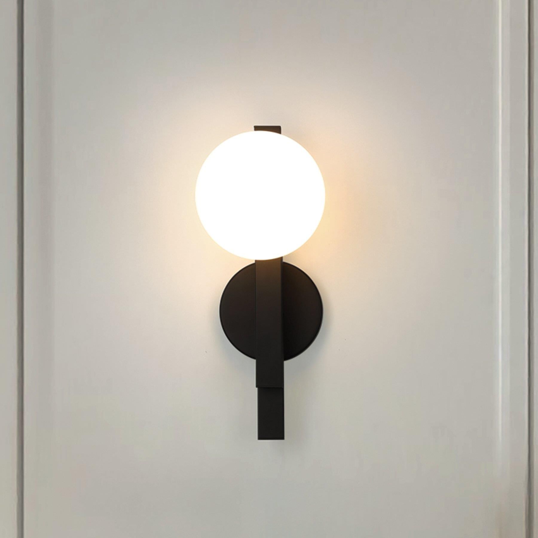 Shown in Matte Black finish and Opal glass