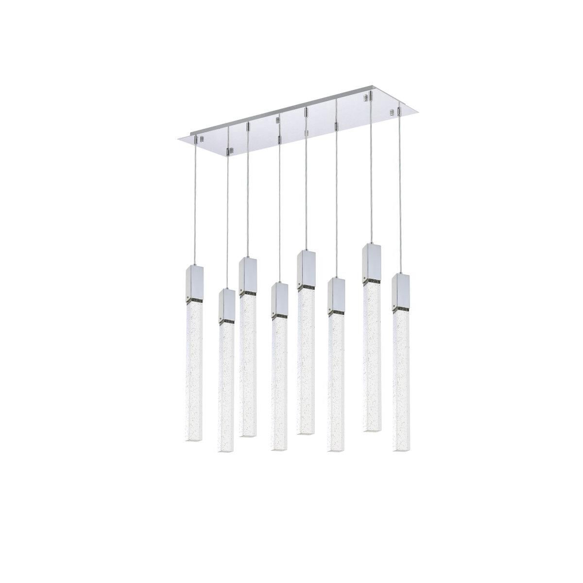 Weston 36 Inch 8 Light LED Linear Suspension Light by Elegant Lighting
