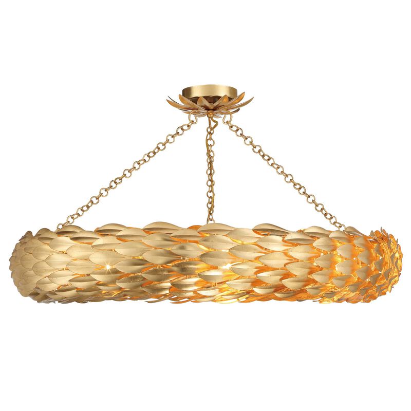 Broche Large Pendant Light by Crystorama
