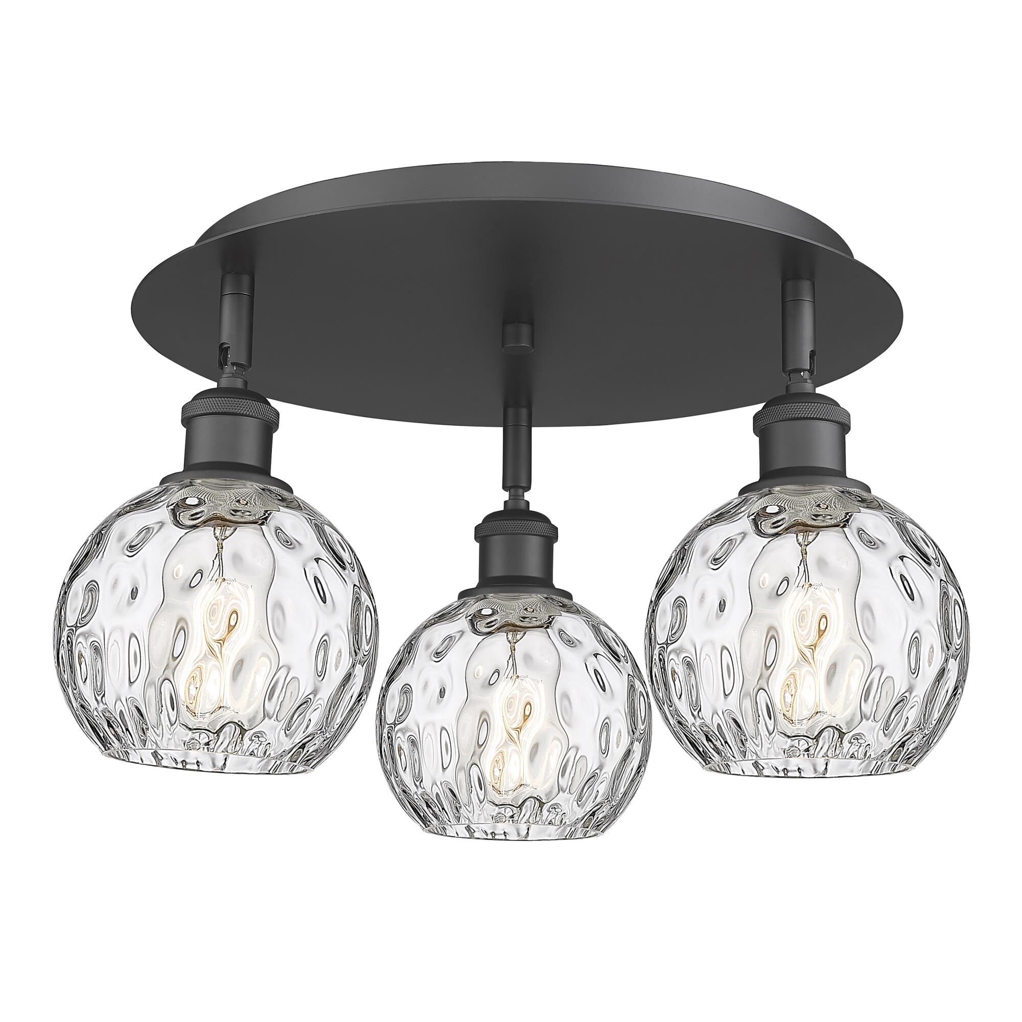 Shown in Matte Black finish and Clear Water Glass glass