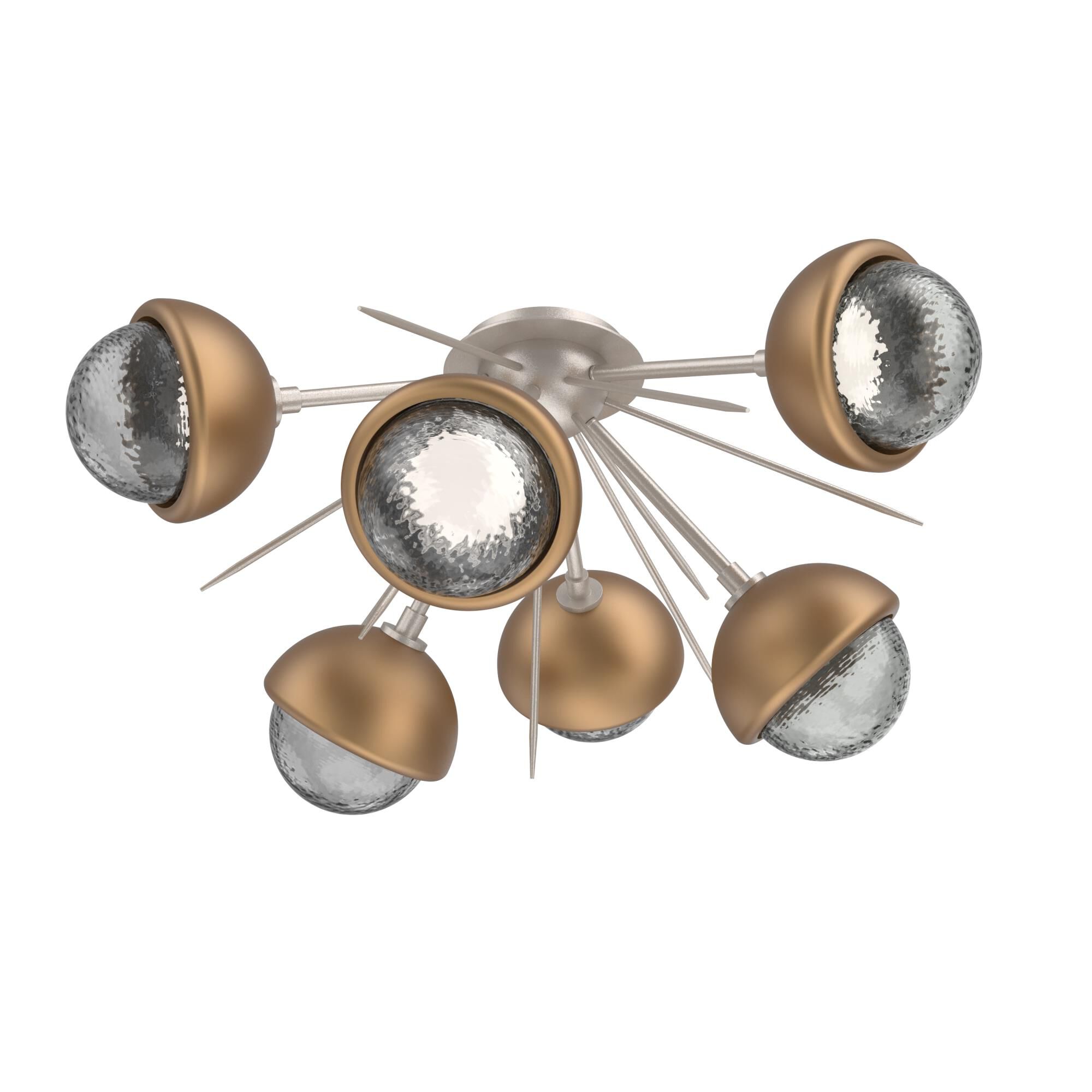 Levi Wilson Cabochon 28 Inch Semi Flush Mount by Hammerton Studio