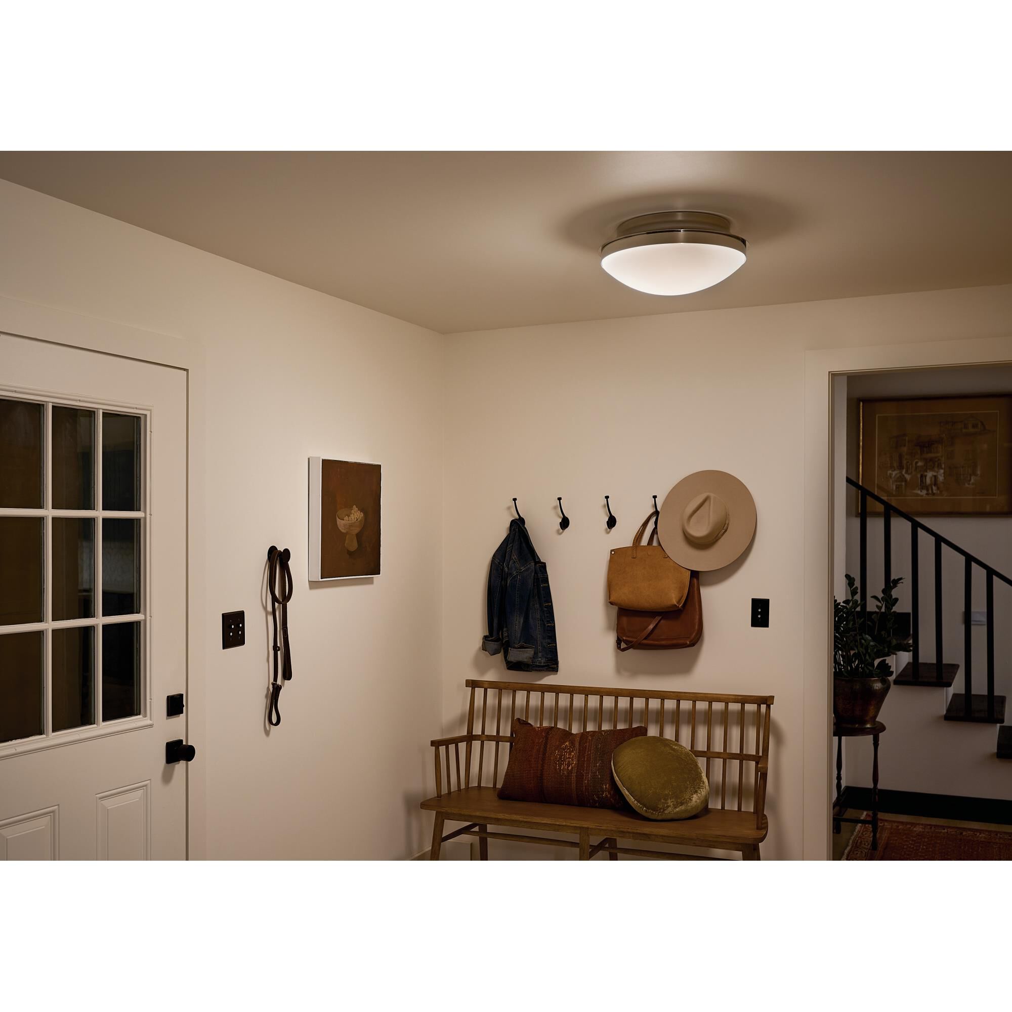 Shown in Polished Nickel finish and Satin Etched Cased Opal glass