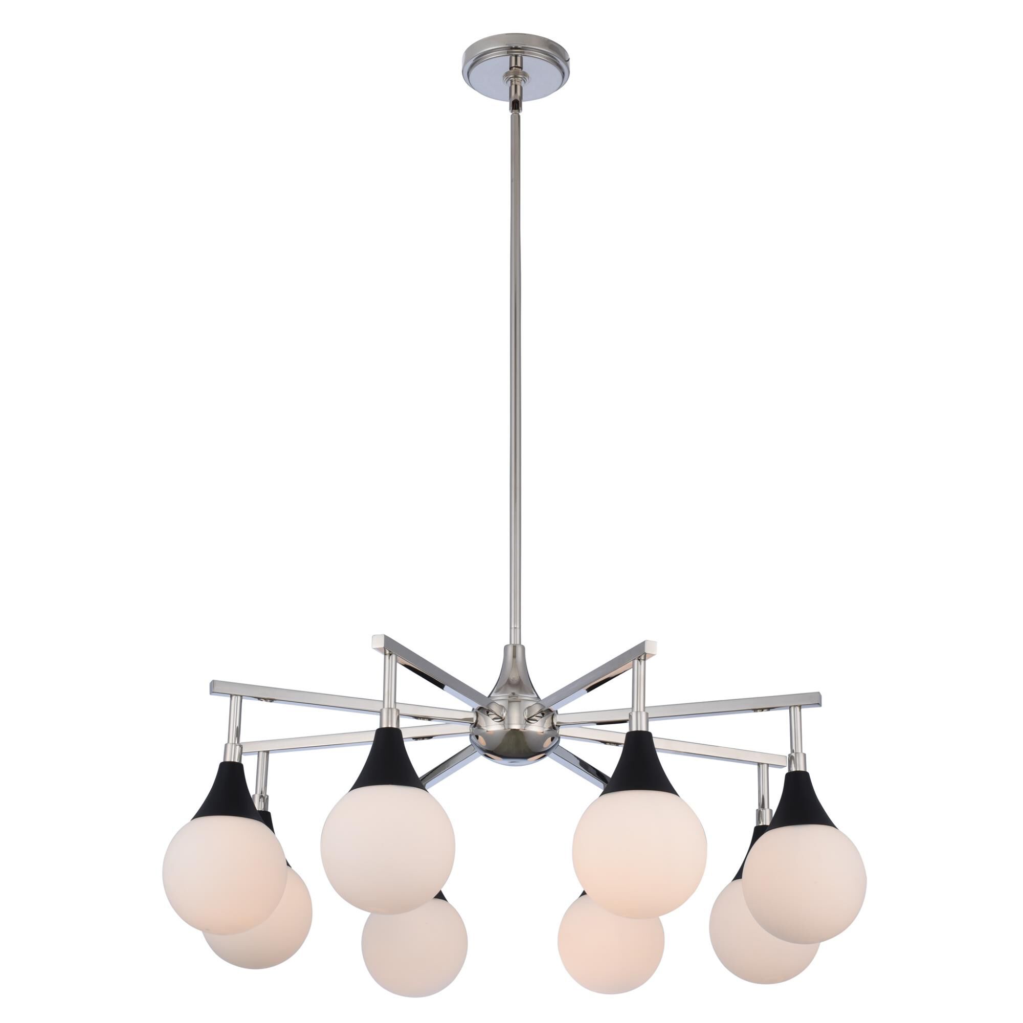 Bogart 28 Inch 8 Light Chandelier by Kalco Lighting