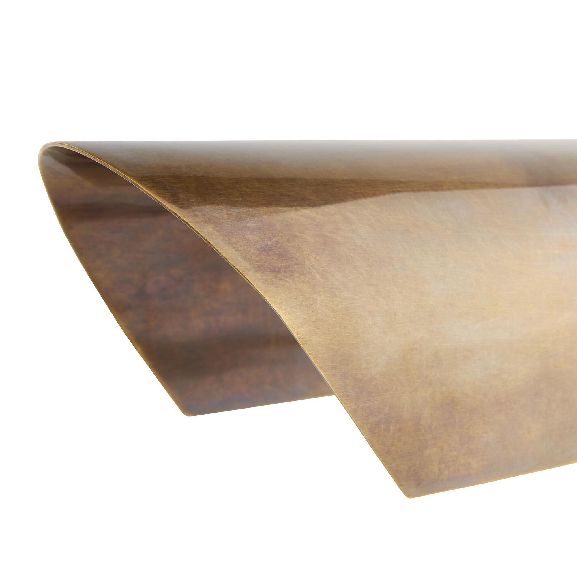 Shown in Vintage Brass finish and Metal shade