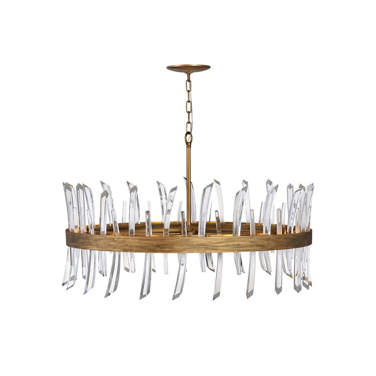 Revel 36 Inch 10 Light Chandelier by Fredrick Ramond