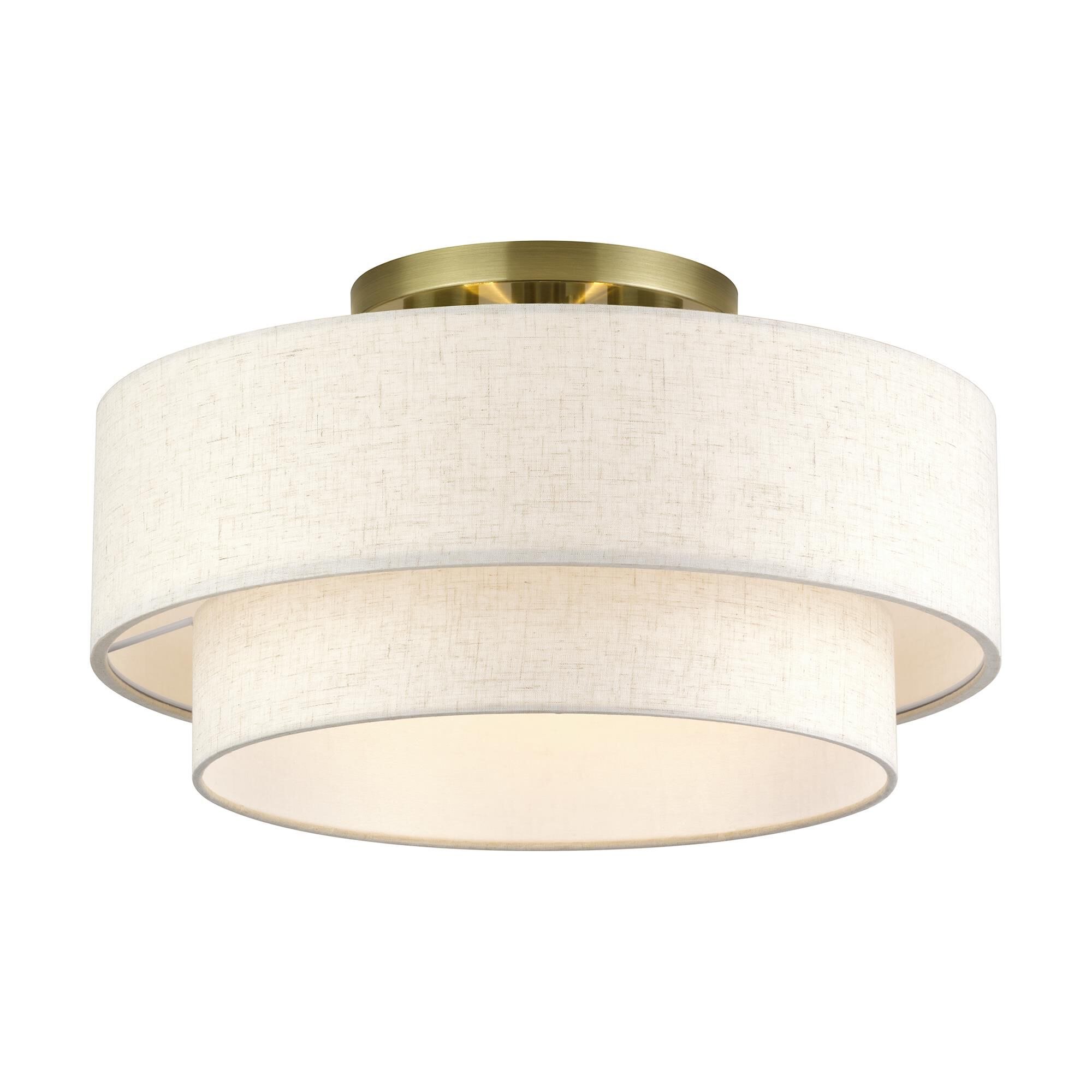 Manorwood 18 Inch Semi Flush Mount by Livex Lighting