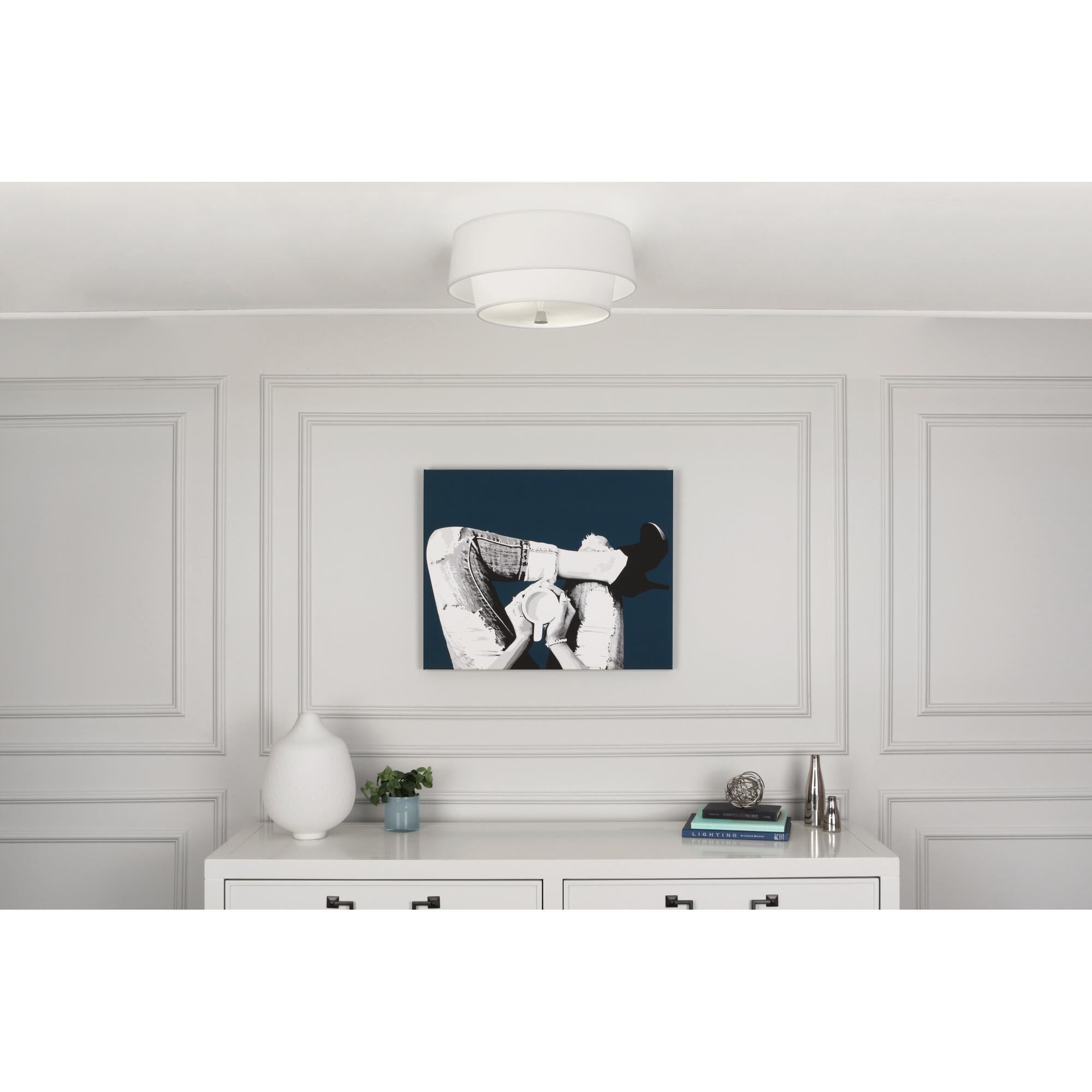 Decker 17 Inch Flush Mount by Robert Abbey