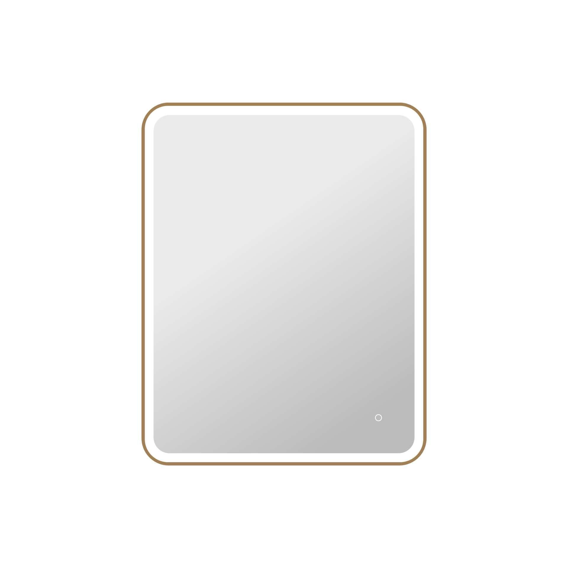 Harmoni 42 Inch Round LED Lighted Mirror by Elegant Decor