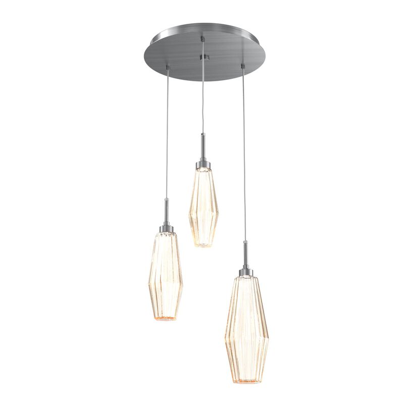 Aalto 17 Inch 3 Light Multi Light Pendant by Hammerton Studio