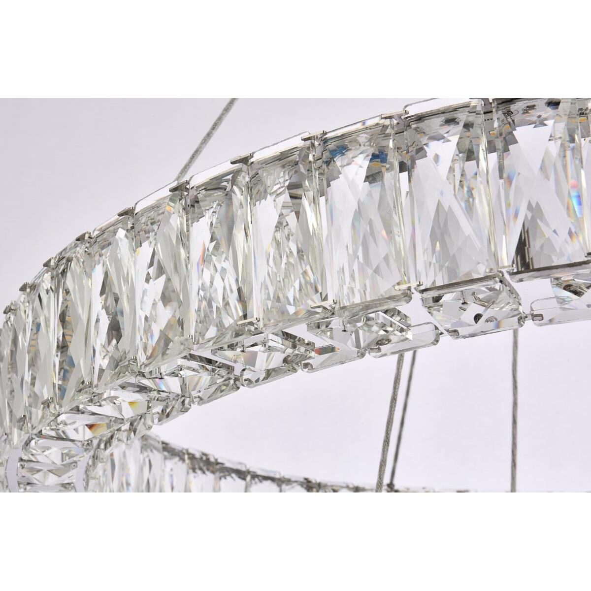 Monroe 28 Inch 2 Light LED Chandelier by Elegant Lighting