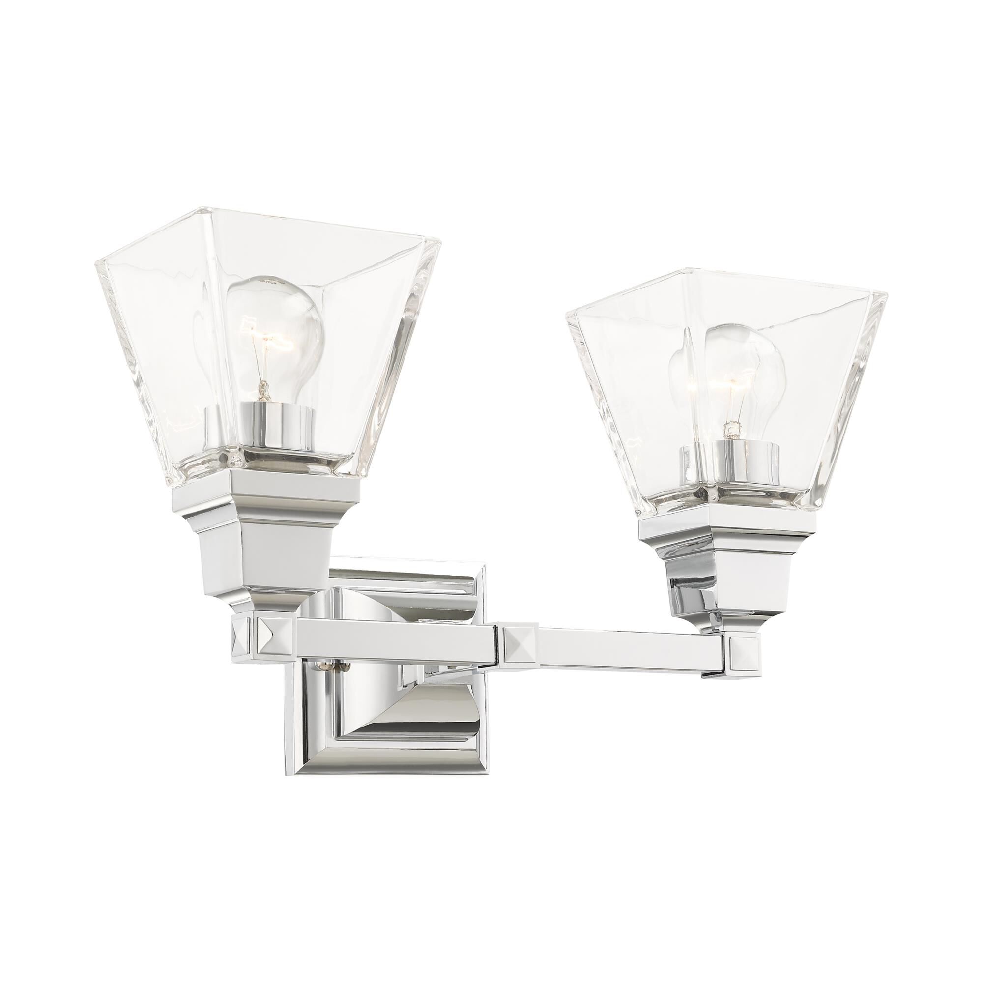 Mission 15 Inch 2 Light Bath Vanity Light by Livex Lighting