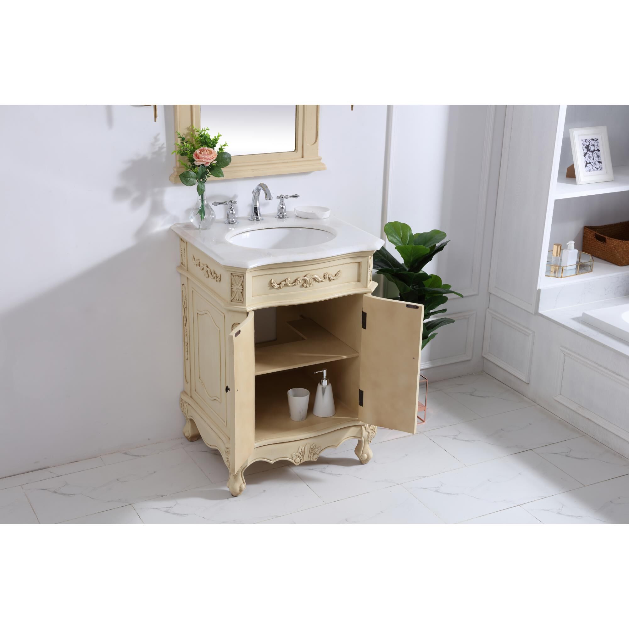 Shown in Light Antique Beige finish