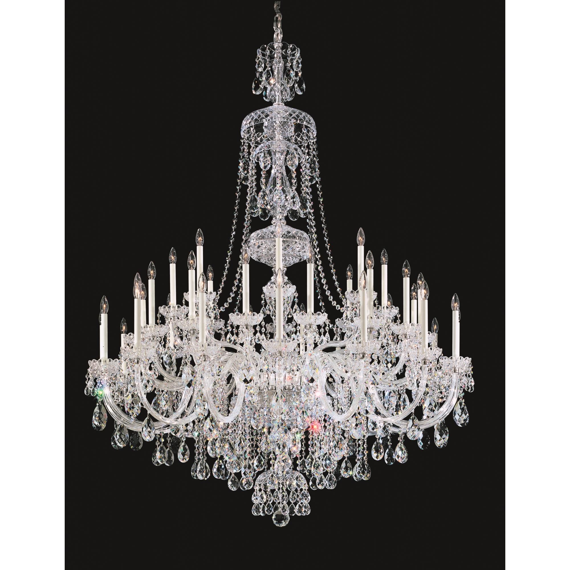 Sterling 60 Inch 40 Light Chandelier by Schonbek