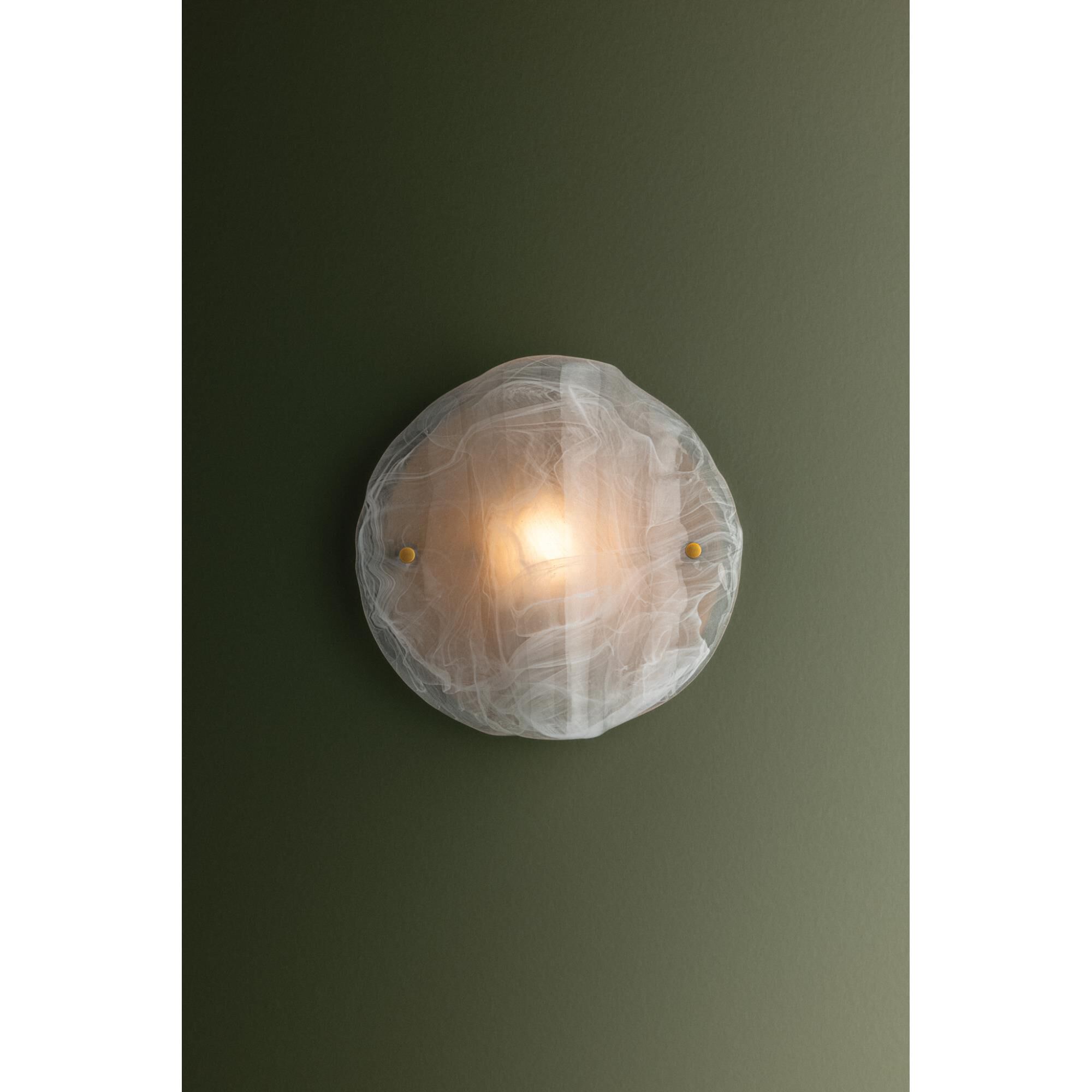 Shown in Patina Brass finish and Piastre shade