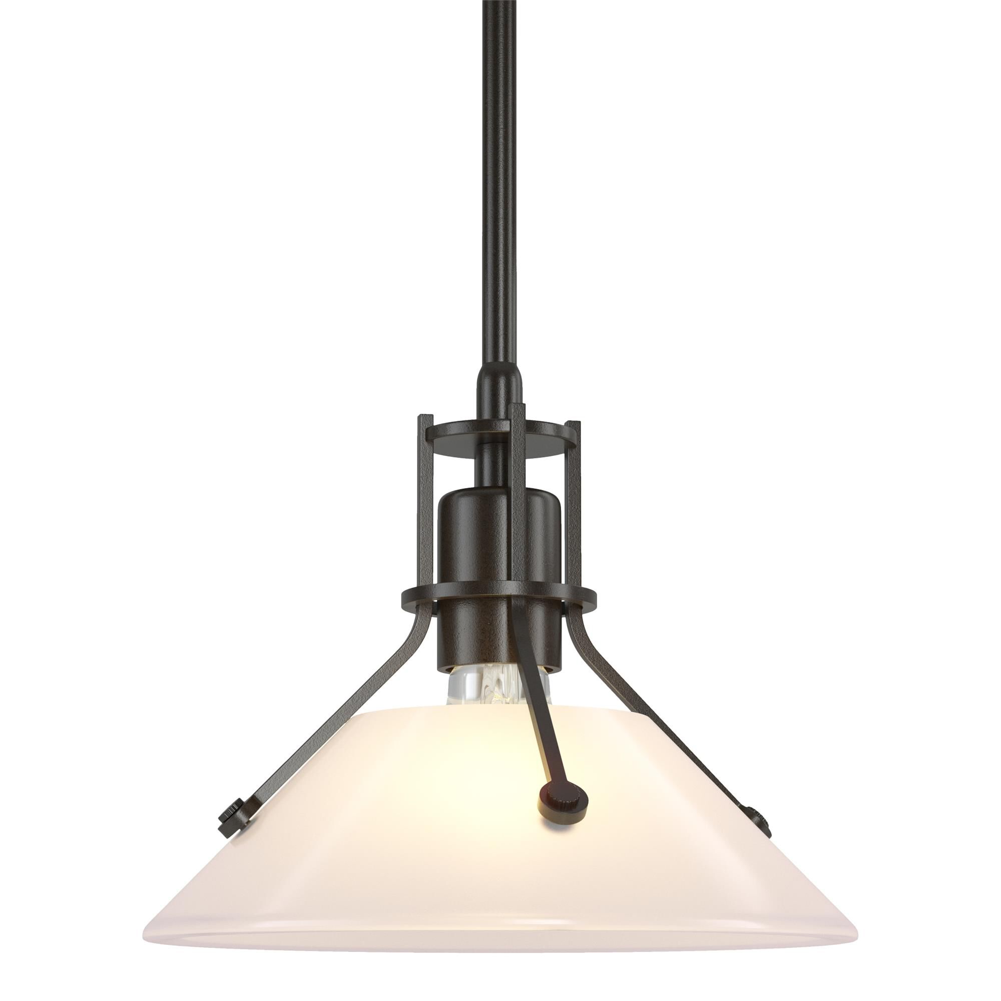 Shown in Oil Rubbed Bronze finish and Frosted glass