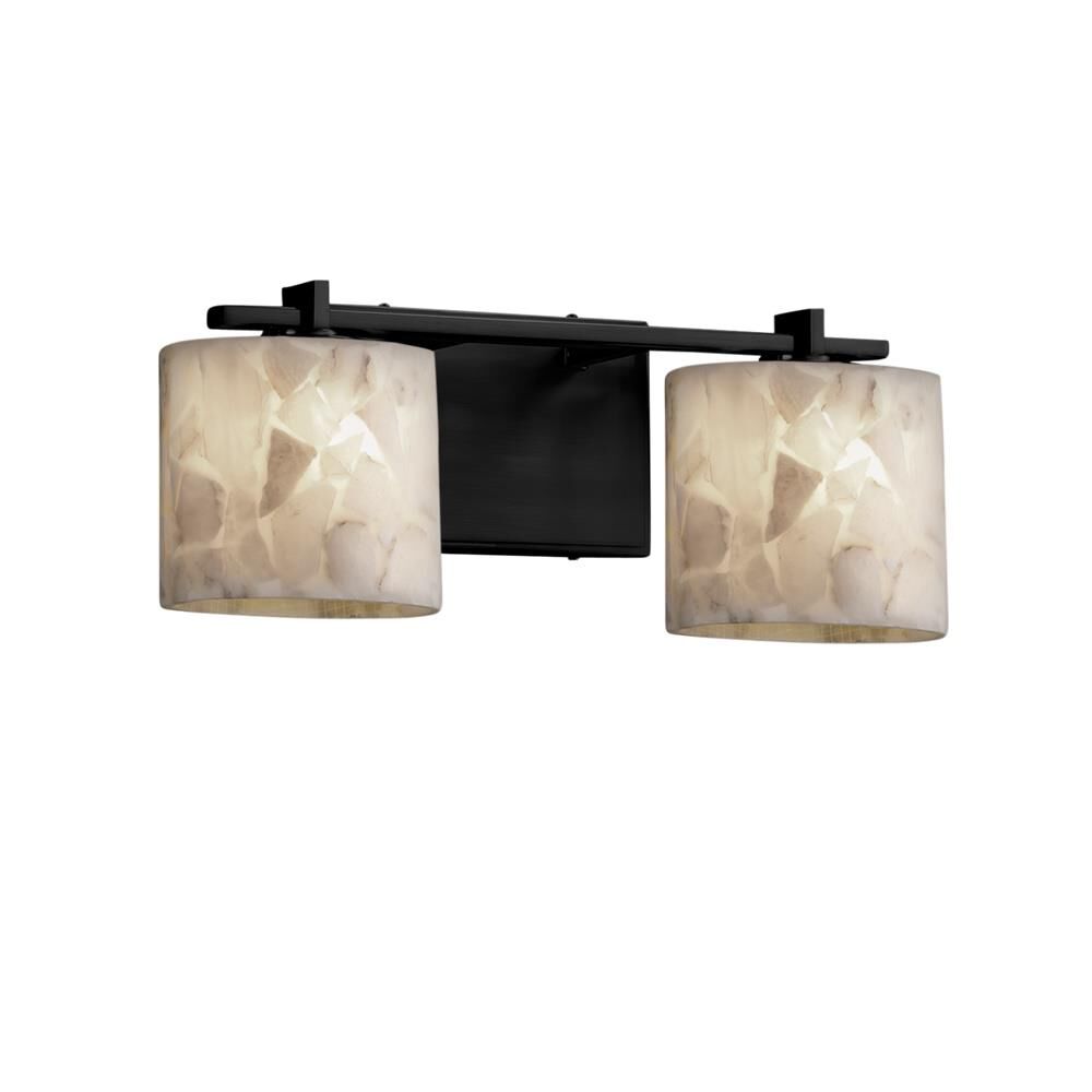 Alabaster Rocks! 16 Inch 2 Light Bath Vanity Light by Justice Design Group