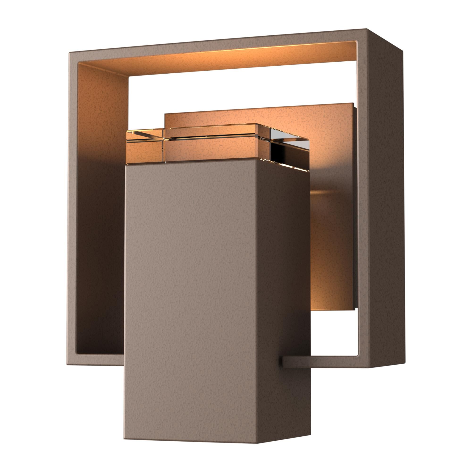 Hubbardton Forge Shadow Box 8 Inch Tall Outdoor Wall Light