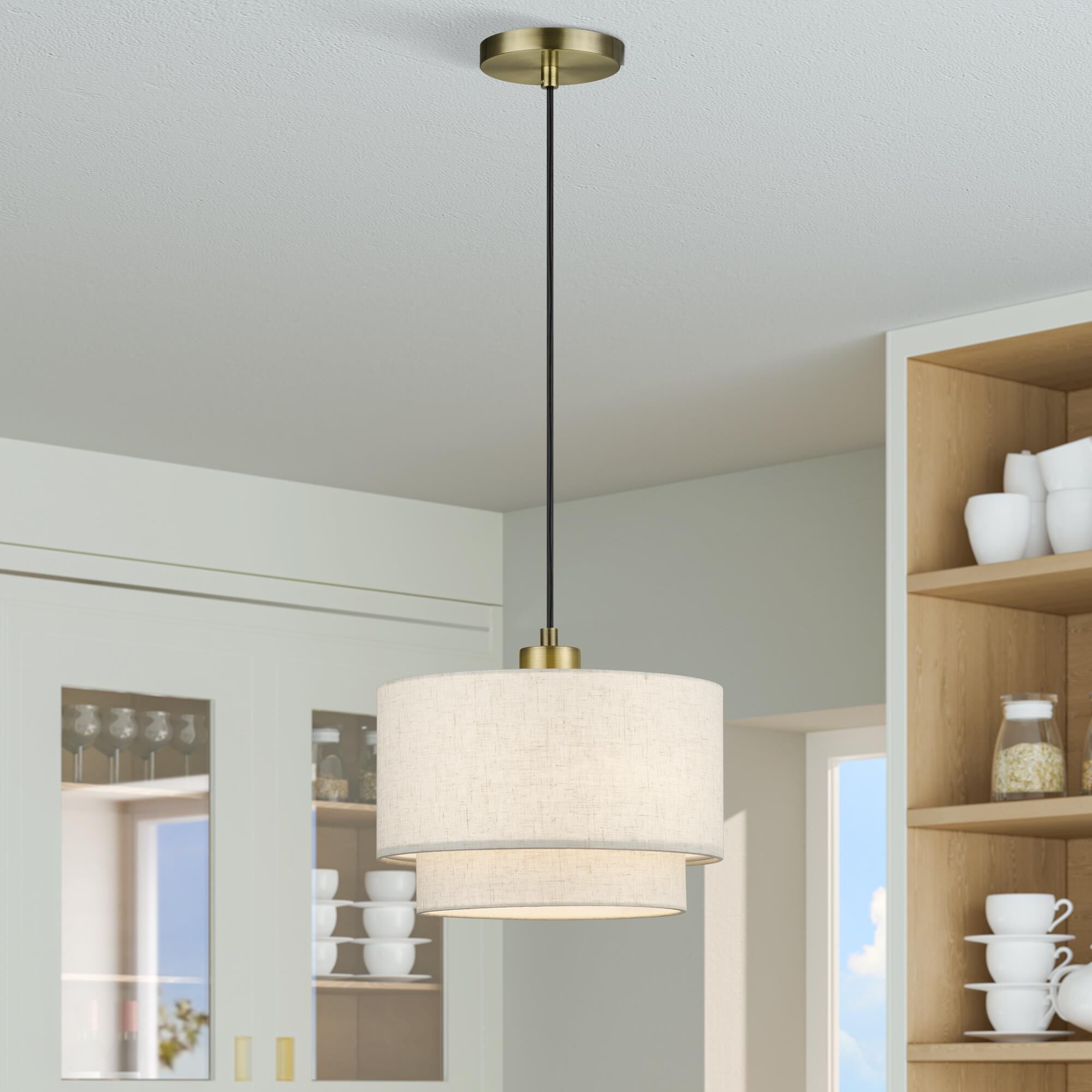Manorwood 12 Inch Mini Pendant by Livex Lighting