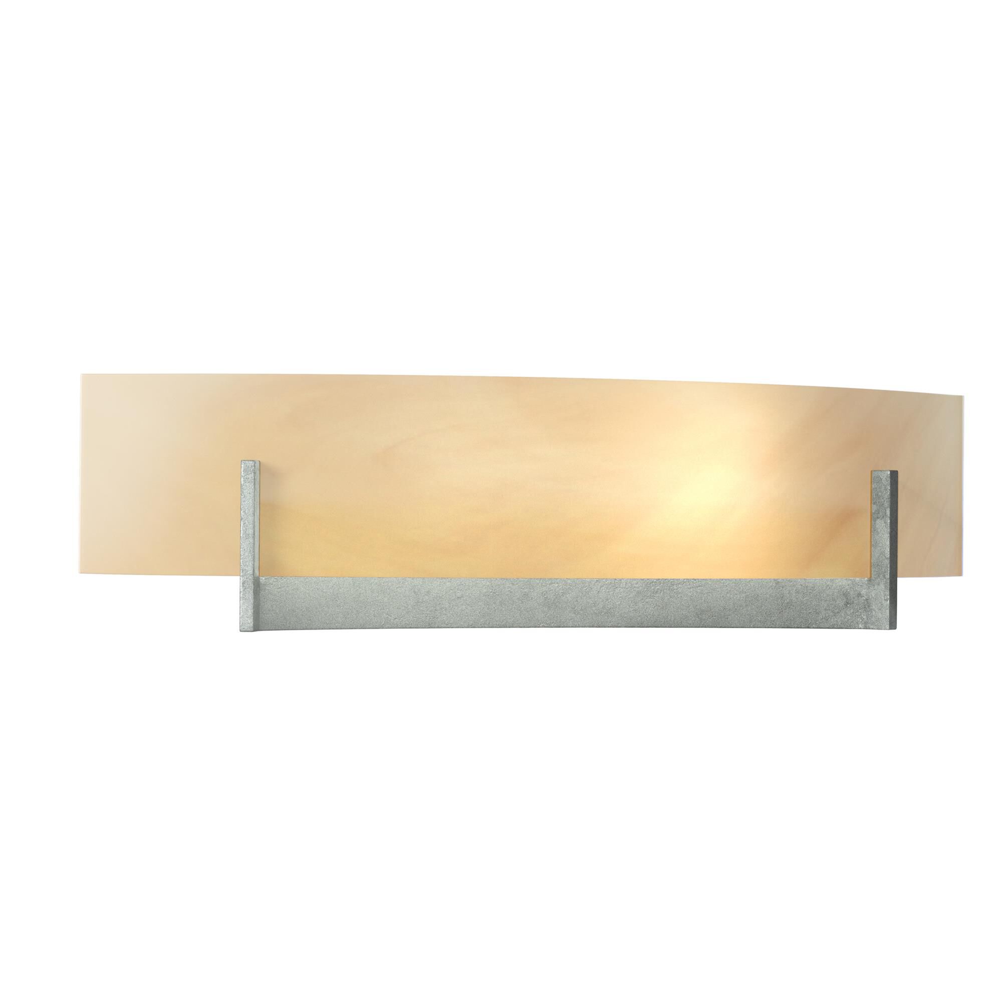 Shown in Vintage Platinum finish and Amber Swirl  glass