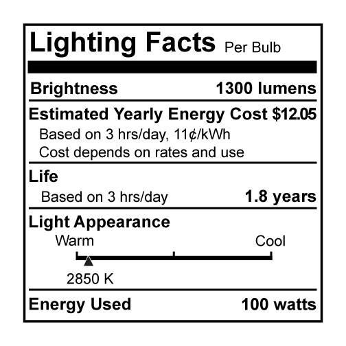 100 Watt 2900K T8 Halogen Light Bulb by Bulbrite