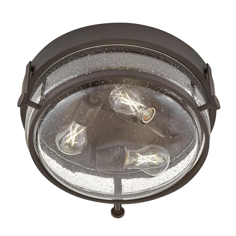 Harper 16 Inch 3 Light Flush Mount by Hinkley