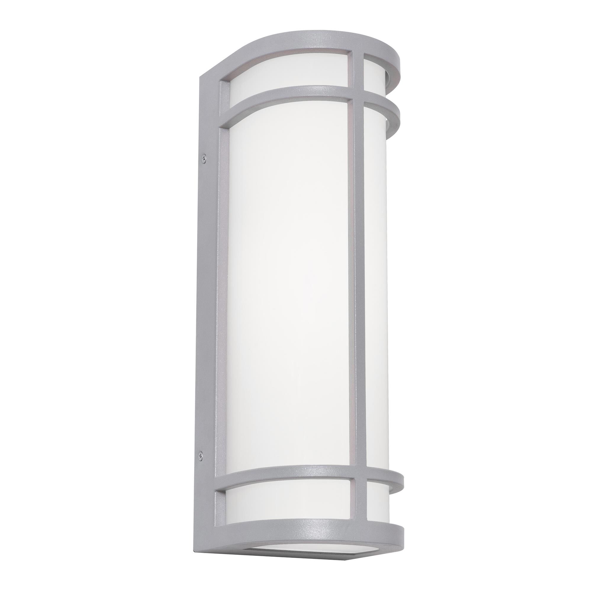 Shown in Textured Grey finish and White Acrylic Diffuser glass