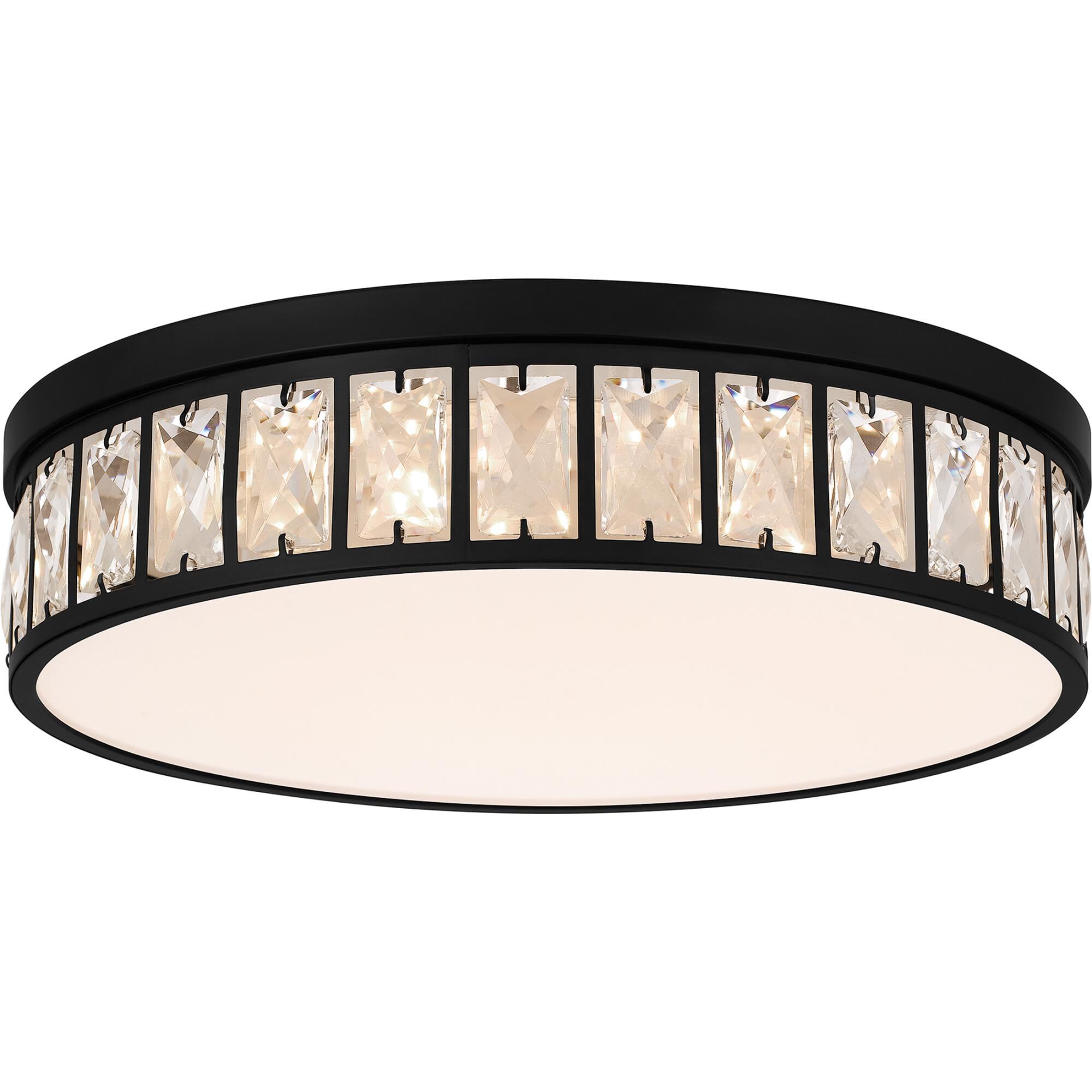 Shown in Matte Black finish and Clear Crystal glass and Clear Crystal Glass shade