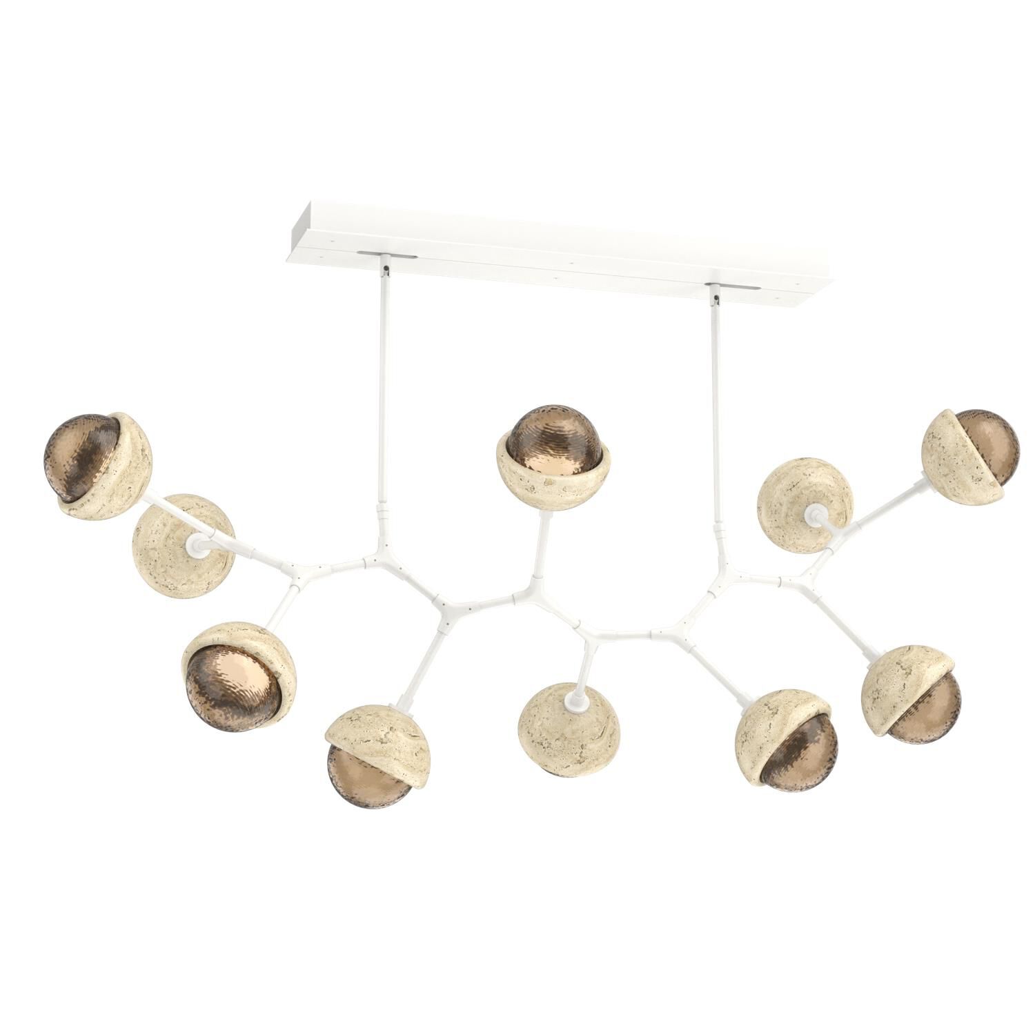 Levi Wilson Cabochon 56 Inch Linear Suspension Light by Hammerton Studio