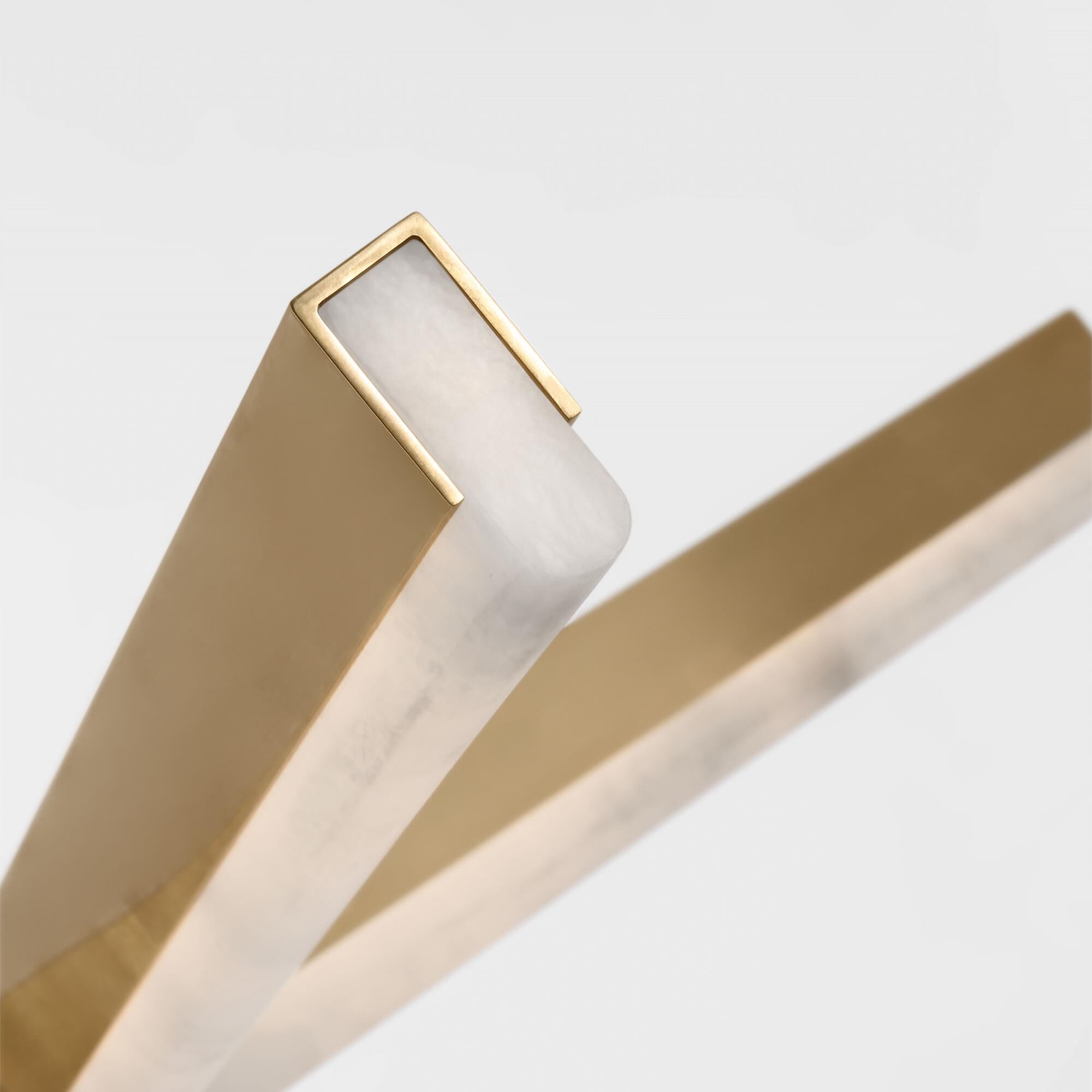 Shown in Hand Rubbed Antique Brass finish and Alabaster Diffuser glass