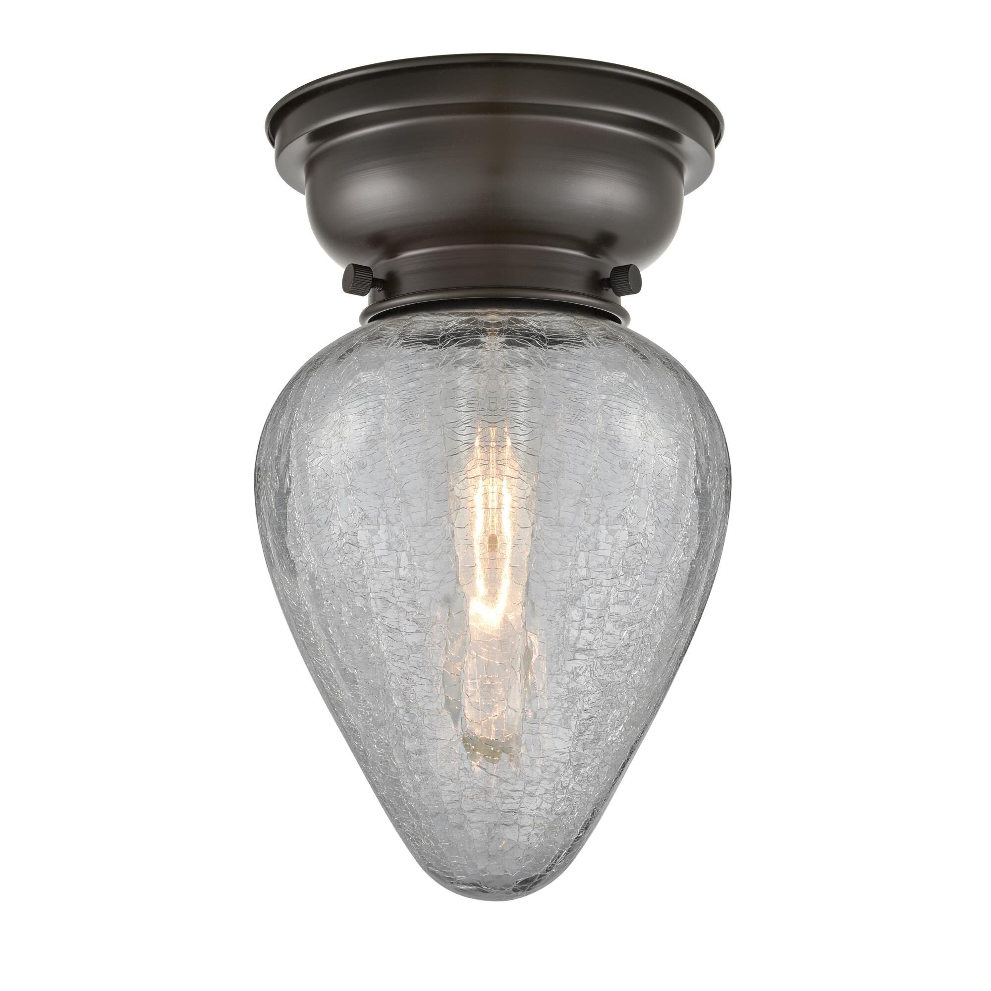 Shown in Oil Rubbed Bronze finish and Acorn glass