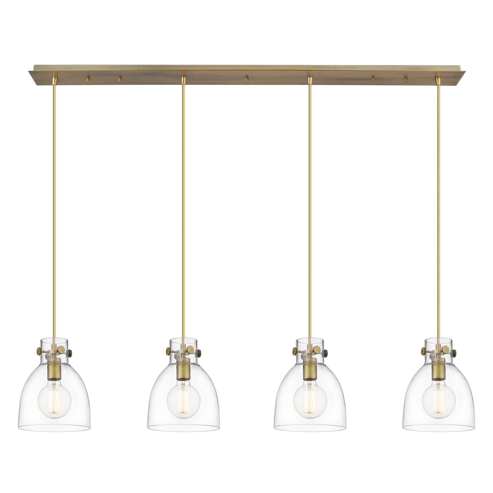 Bruno Marashlian Newton Bell 51 Inch 4 Light Linear Suspension Light by Innovations Lighting