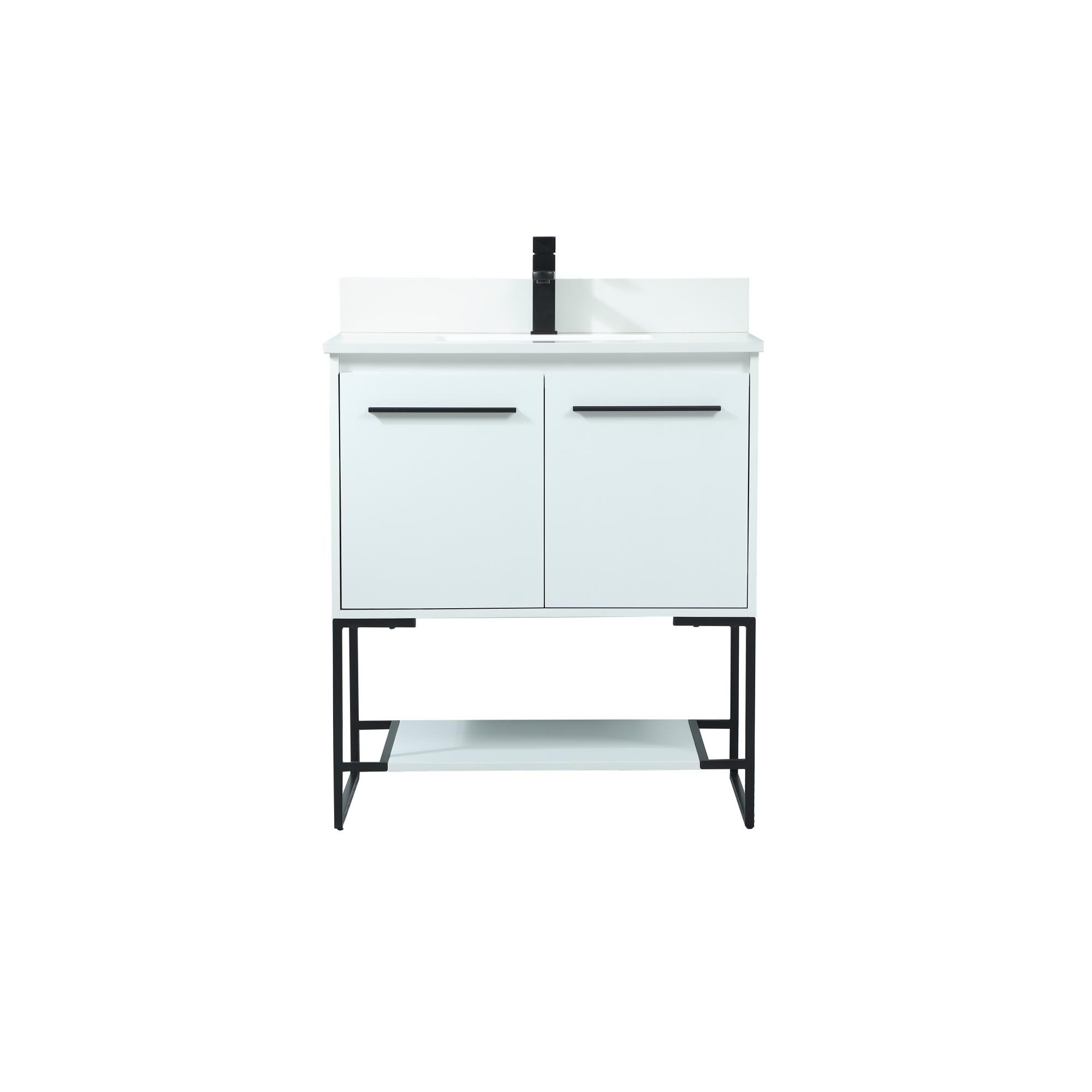 Shown in White finish