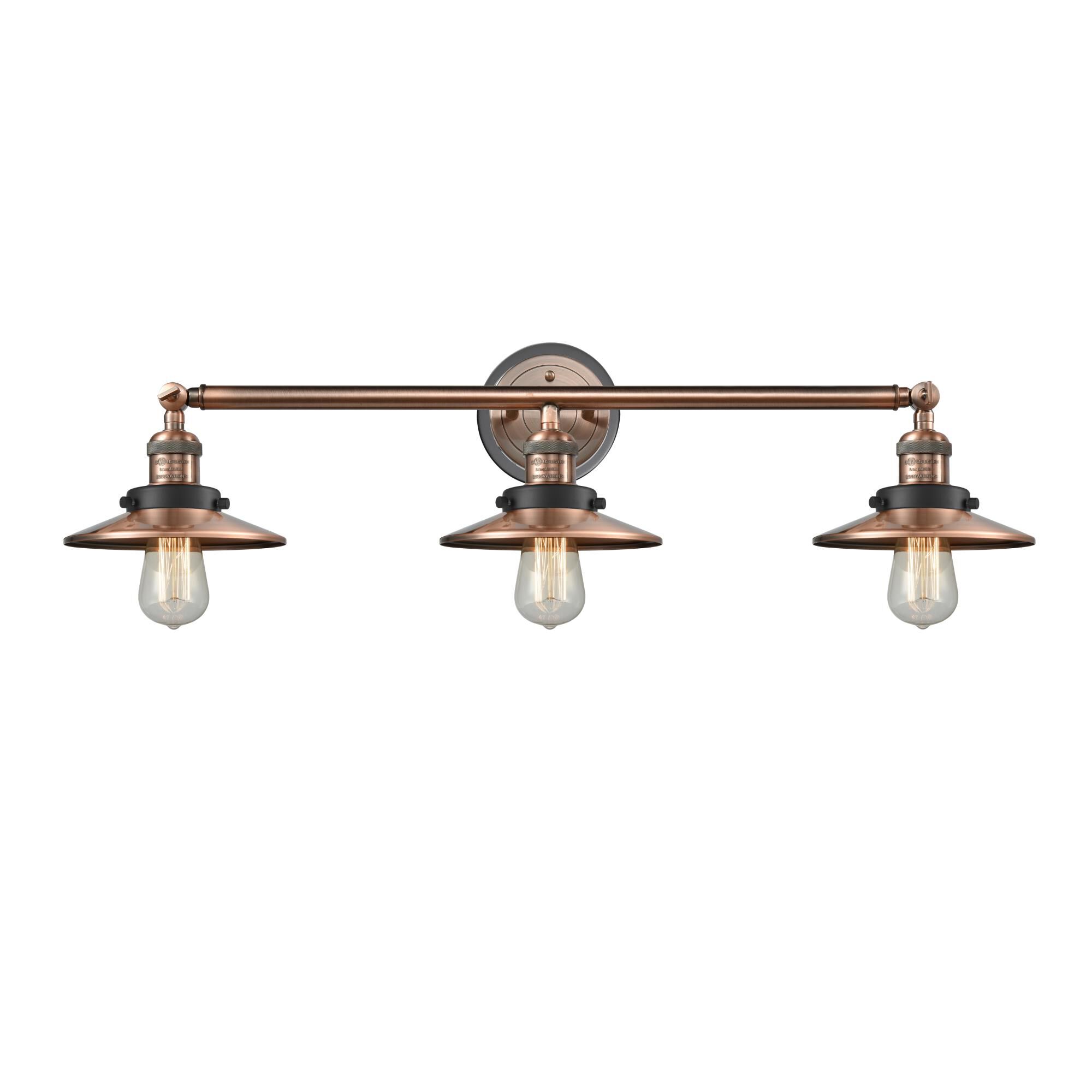 Bruno Marashlian Railroad 32 Inch 3 Light Bath Vanity Light by Innovations Lighting