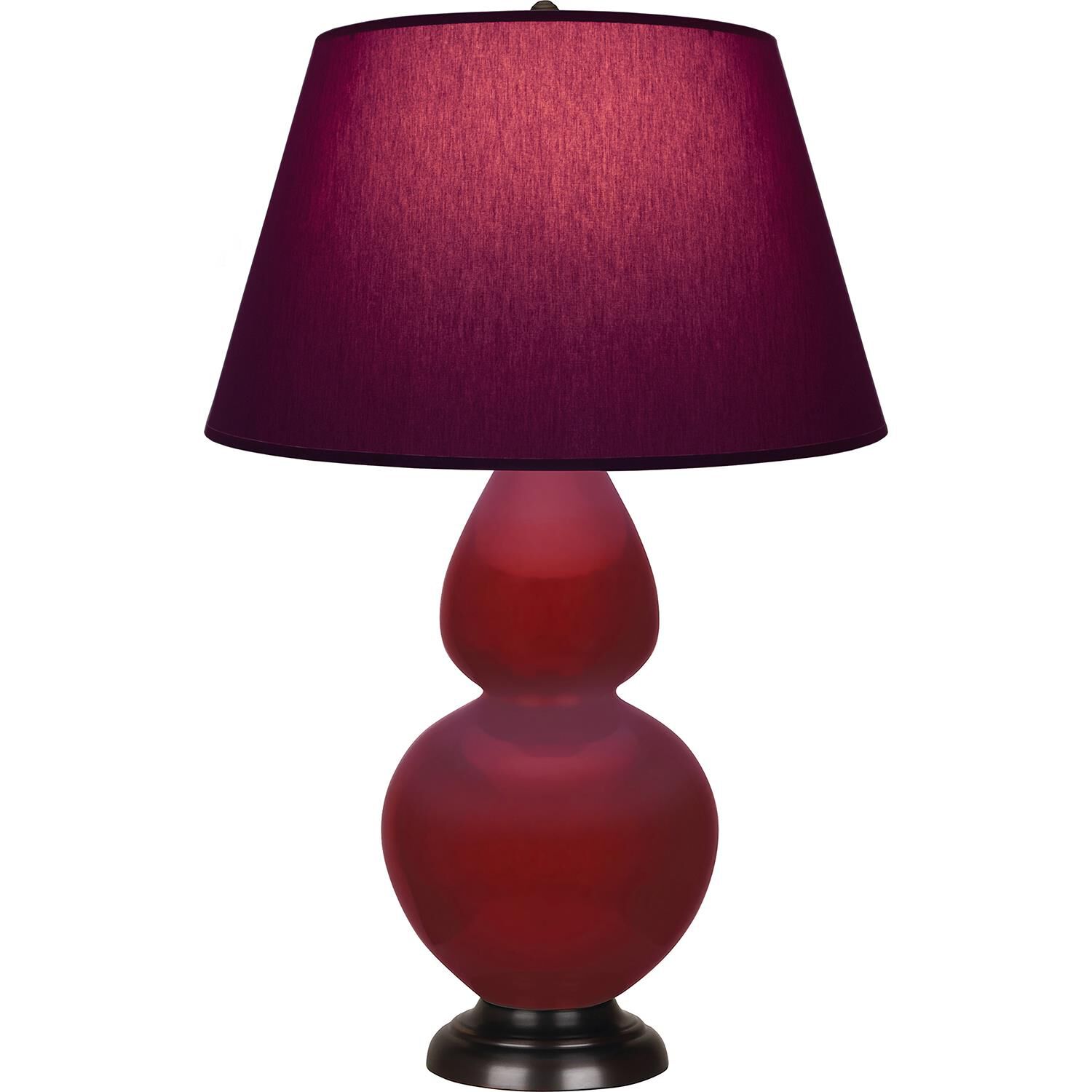 Shown in Sangria finish and Plum and Lavender shade and Deep Patina Bronze accent