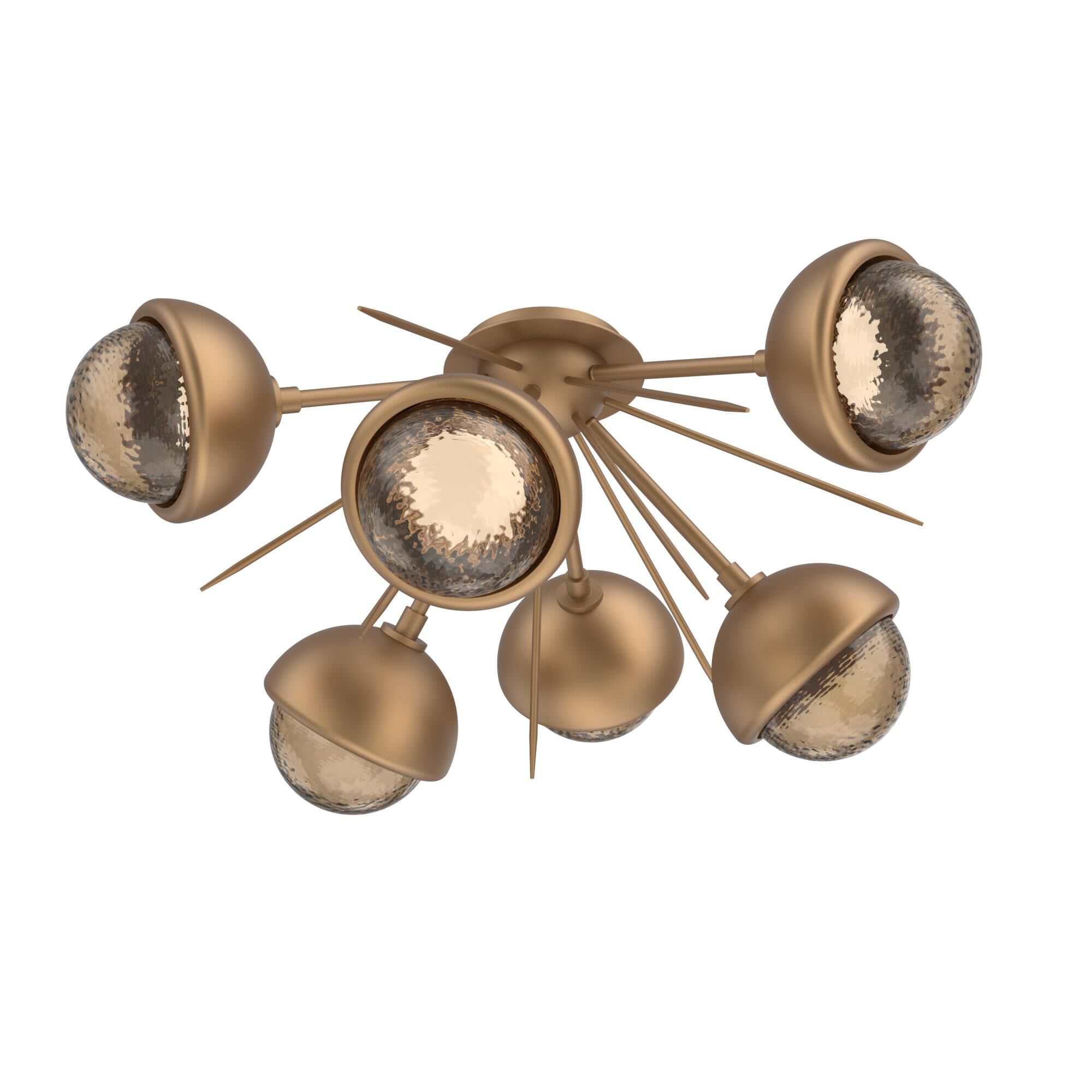 Levi Wilson Cabochon 28 Inch Semi Flush Mount by Hammerton Studio