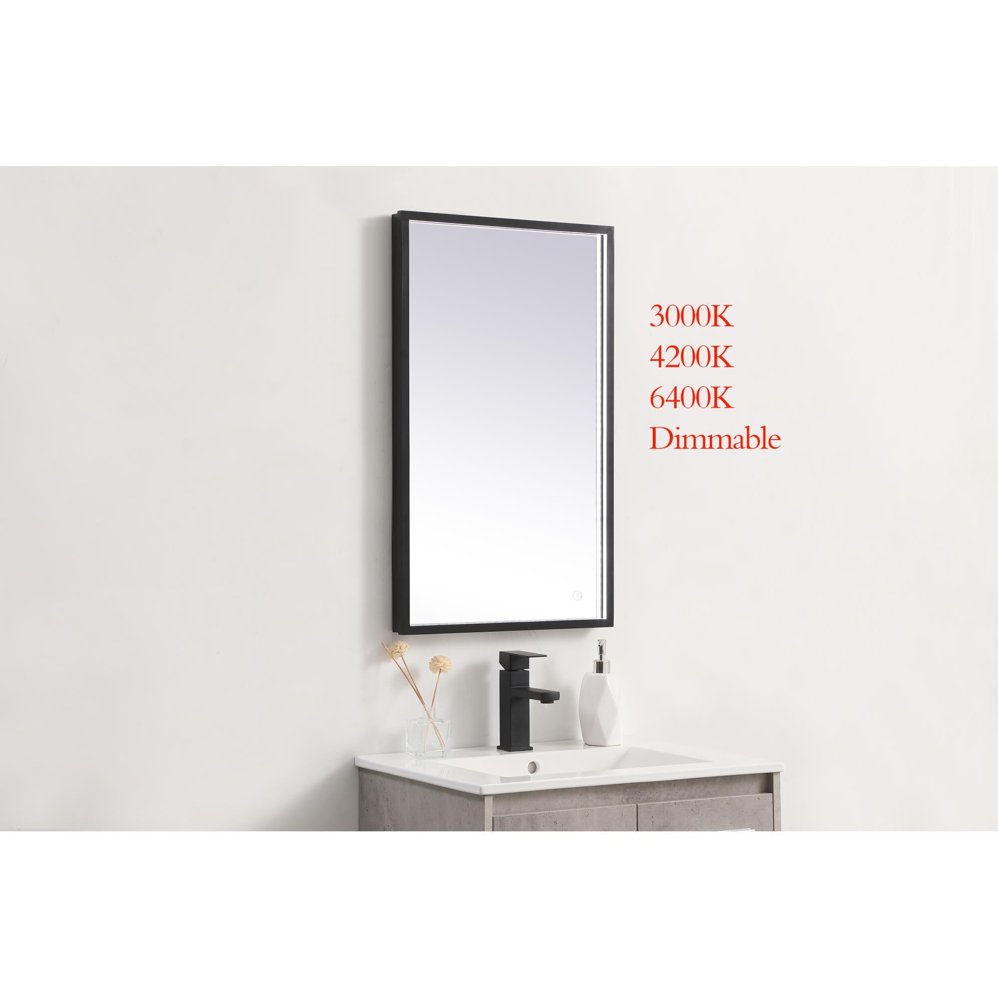Pier LED Lighted Mirror by Elegant Decor