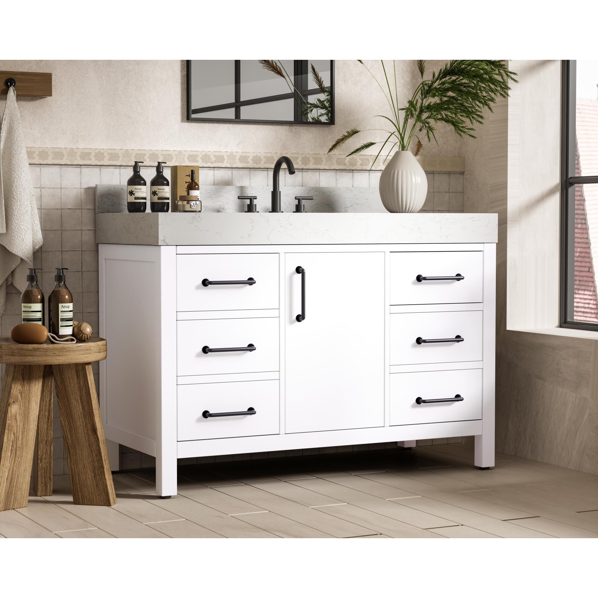 Nathan 48 Inch Bath Vanity by Elegant Dcor