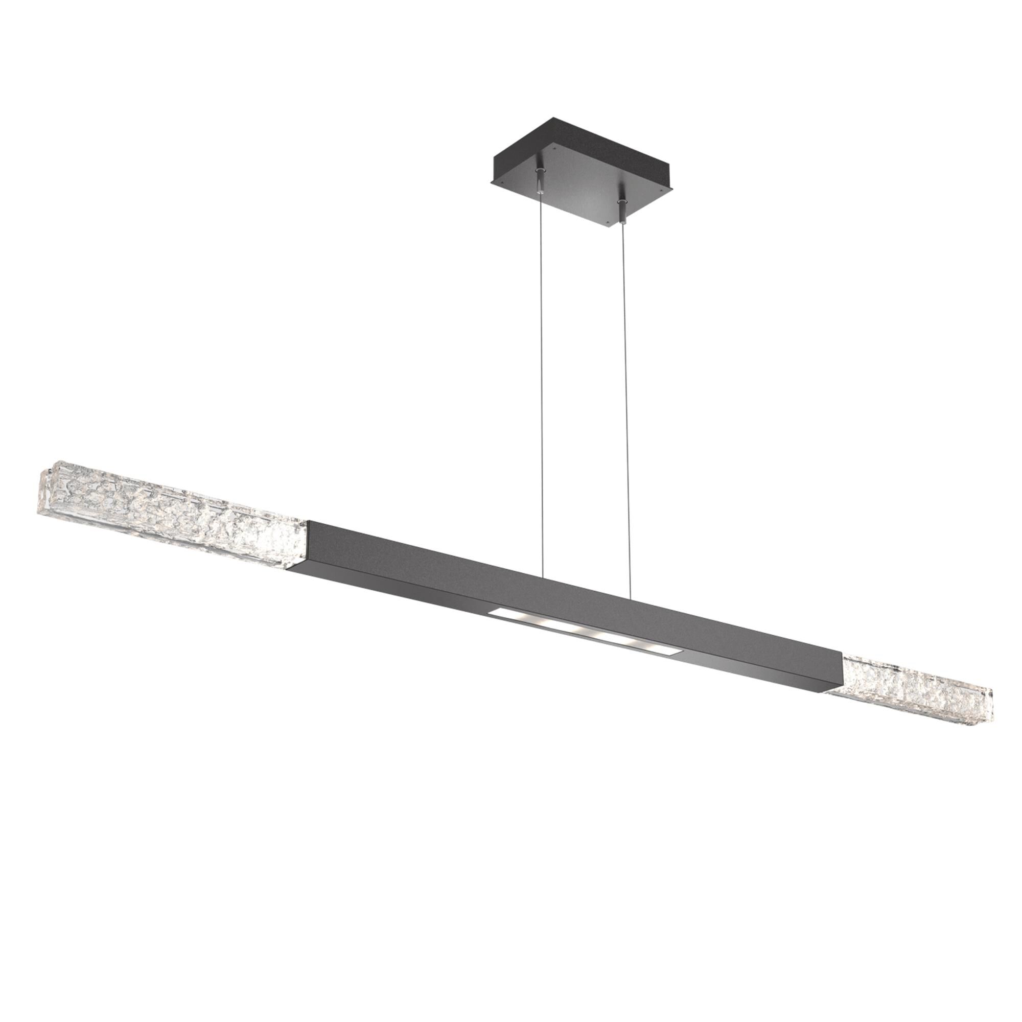 Shown in Graphite finish and Clear Textured glass