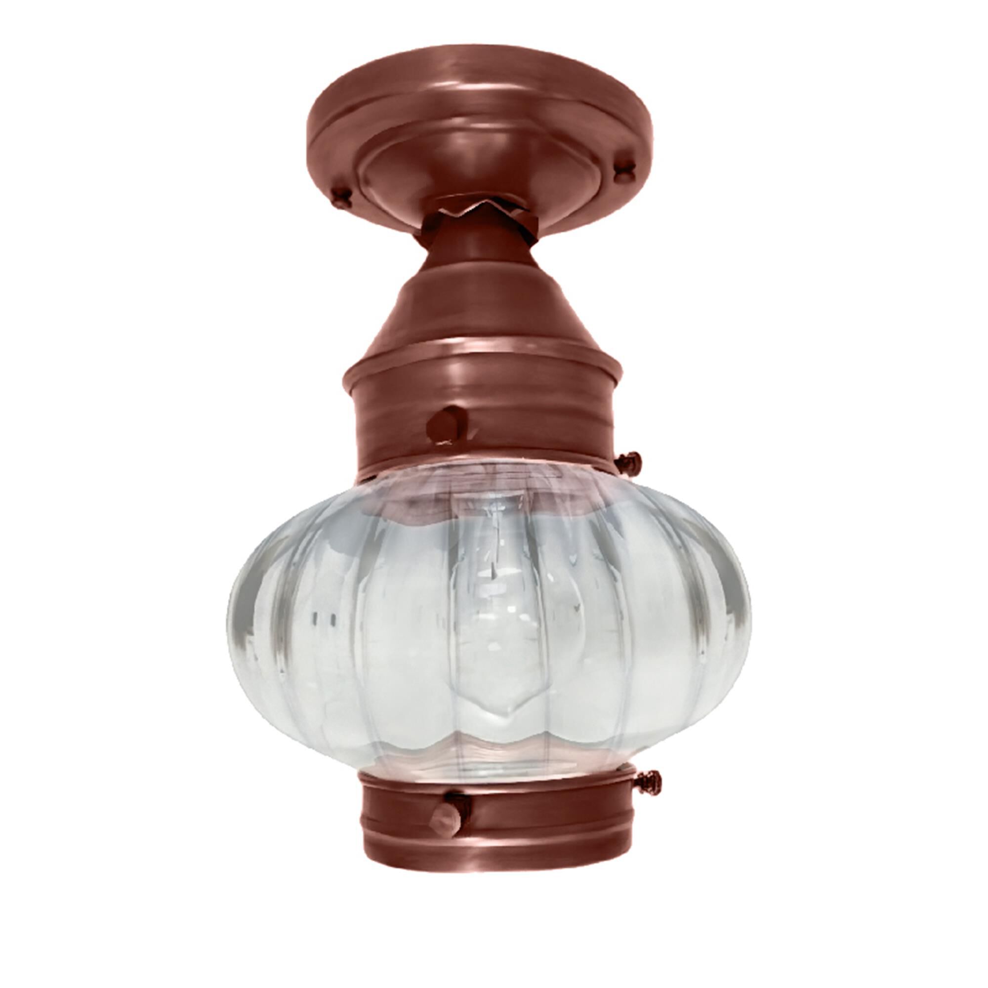 Onion 7 Inch Outdoor Flush Mount,