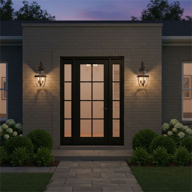 Lancaster 20 Inch Tall 2 Light Outdoor Wall Light by Generation Lighting