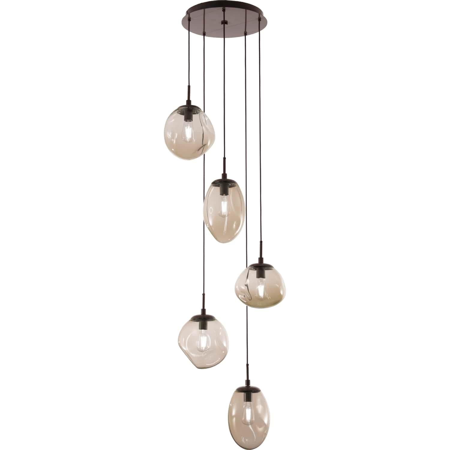 Levi Wilson Nebula 24 Inch 5 Light Multi Light Pendant by Hammerton Studio