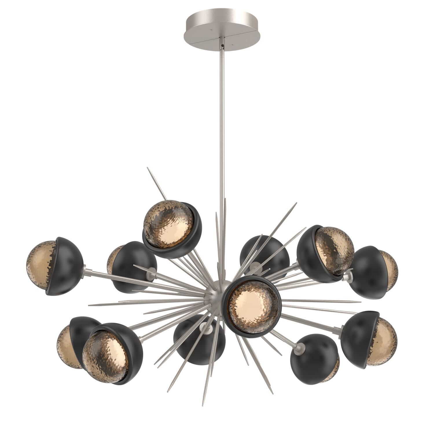 Shown in Beige Silver finish and Bronze glass and Matte Black accent