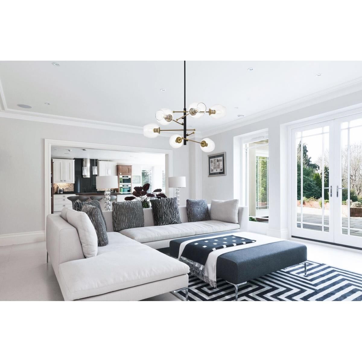 Paragon 32 Inch 6 Light Multi Light Pendant by Elegant Lighting