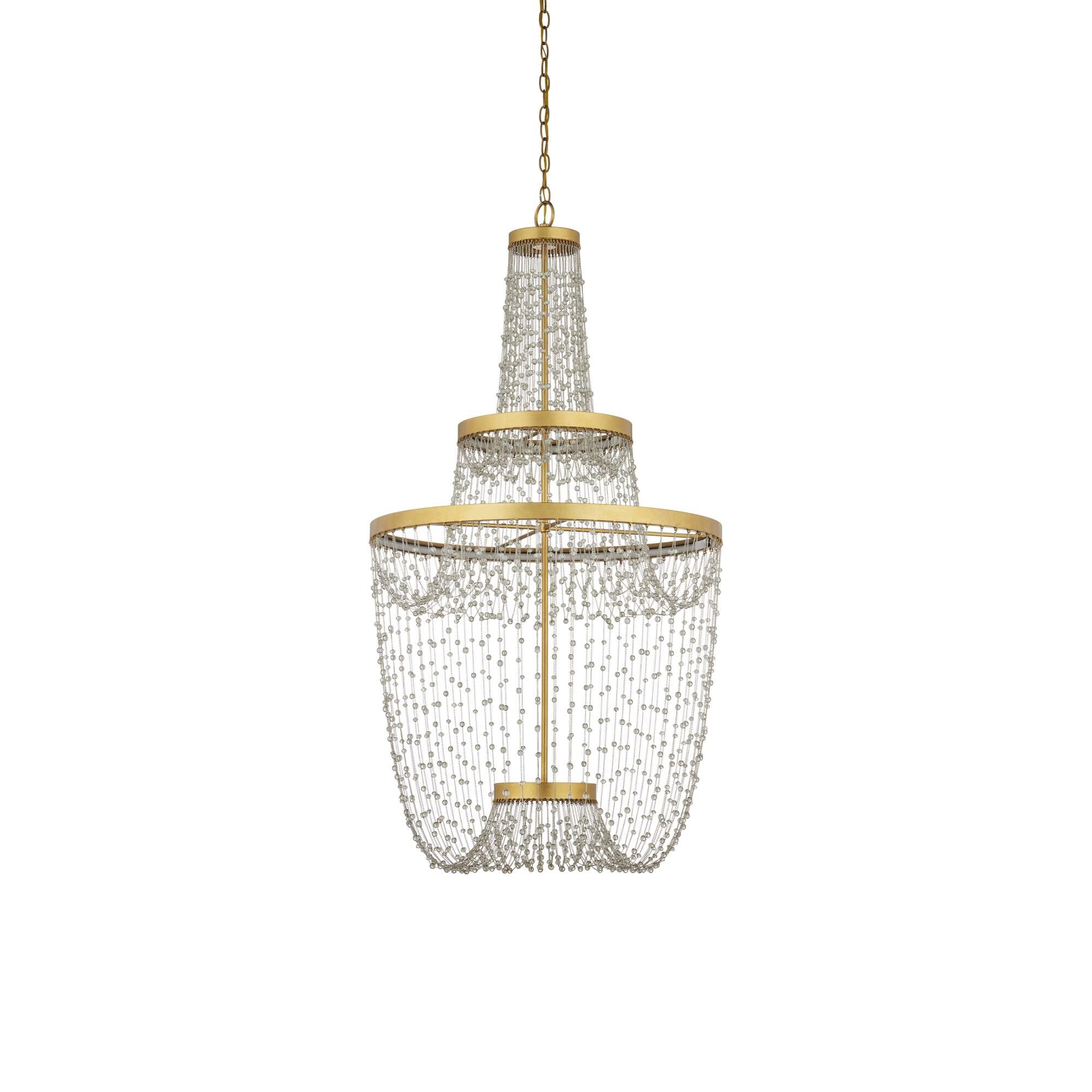 Mademoiselle 27 Inch Chandelier by Currey and Company