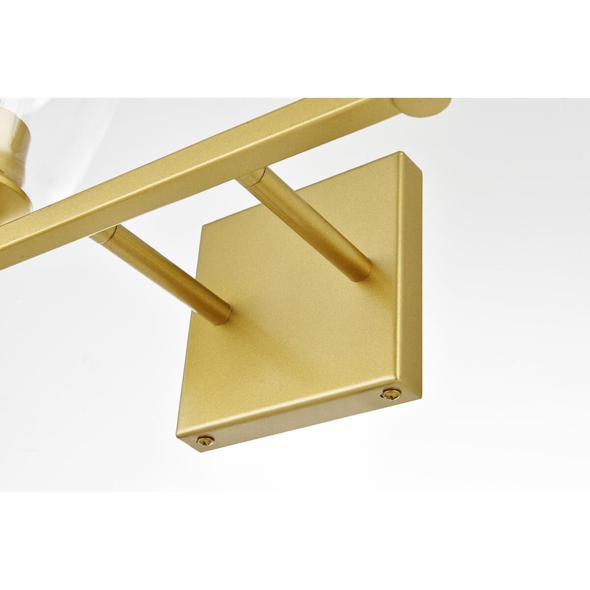 Shown in Brass  finish and Clear glass