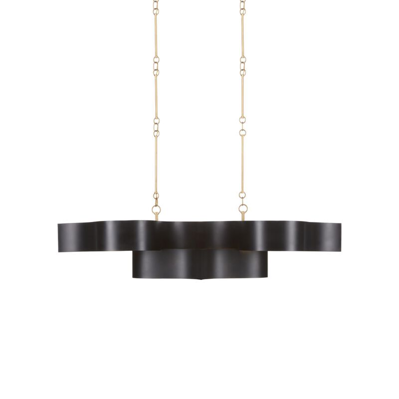 Grand Lotus 51 Inch Linear Suspension Light by Currey and Company