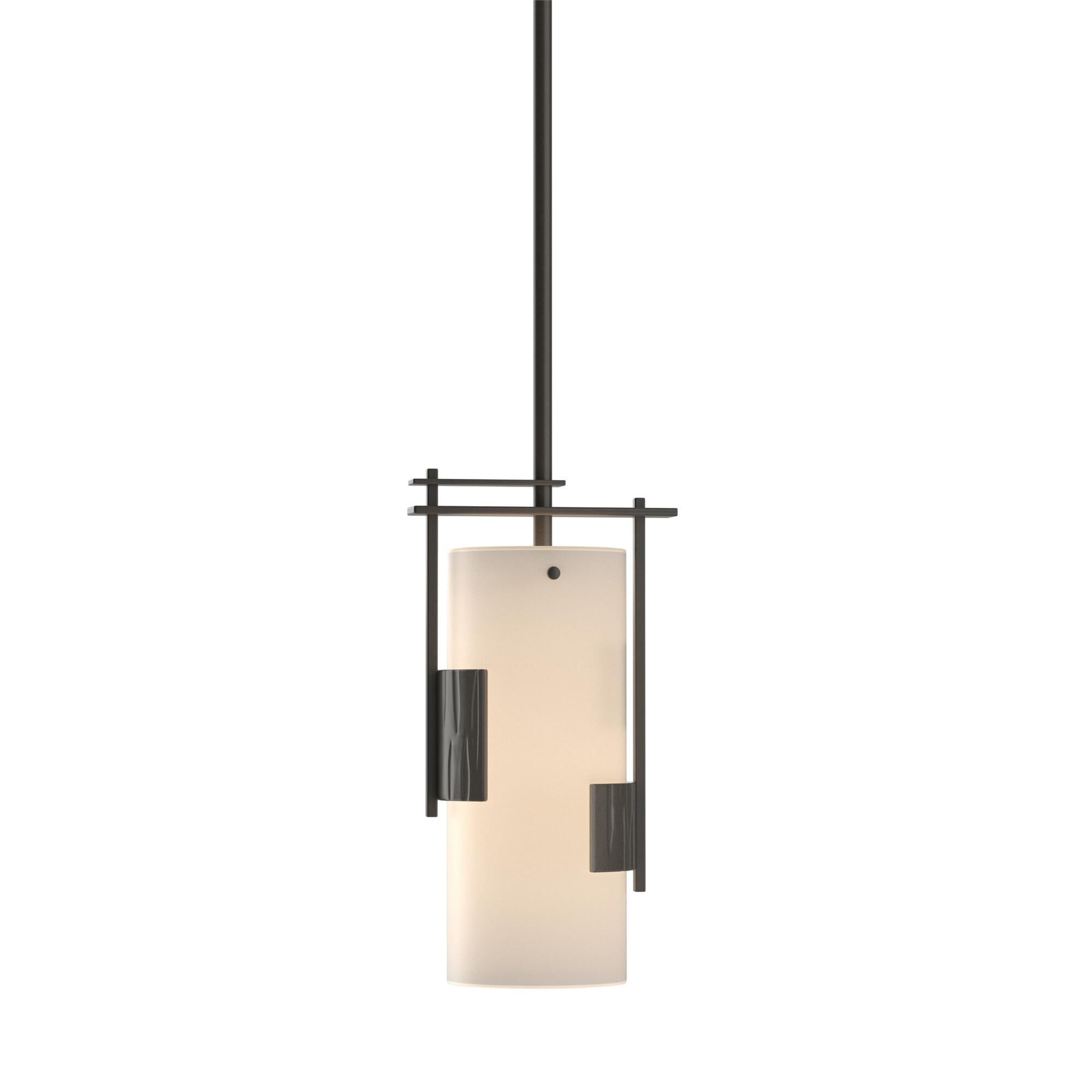 Shown in Dark Smoke finish and Opal glass