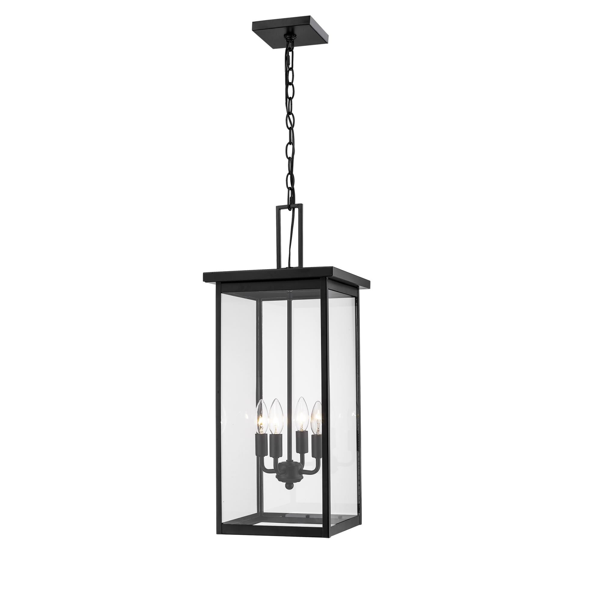 Barkeley 27 Inch Tall 4 Light Outdoor Hanging Lantern by Millennium Lighting