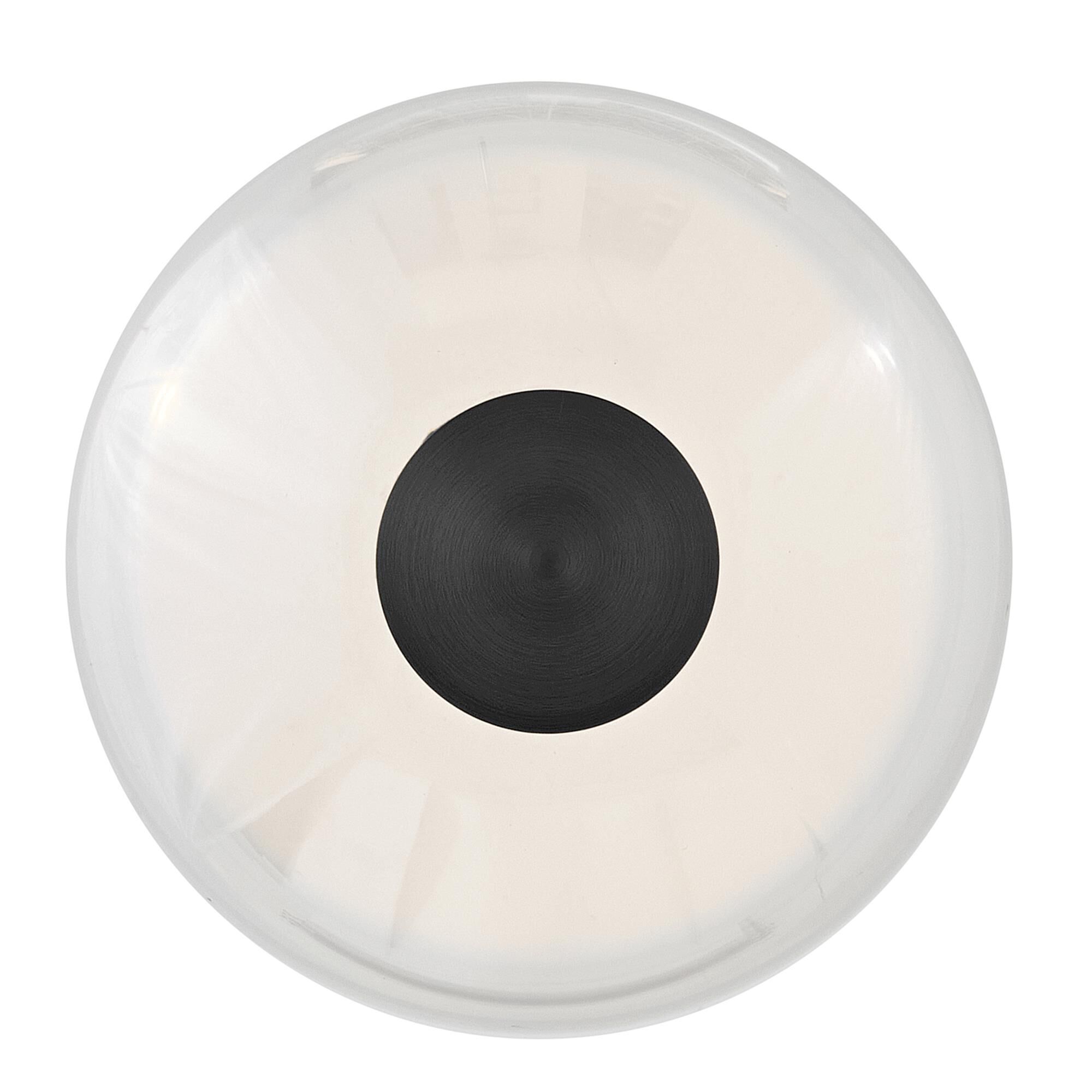 Shown in Black finish and Clear glass